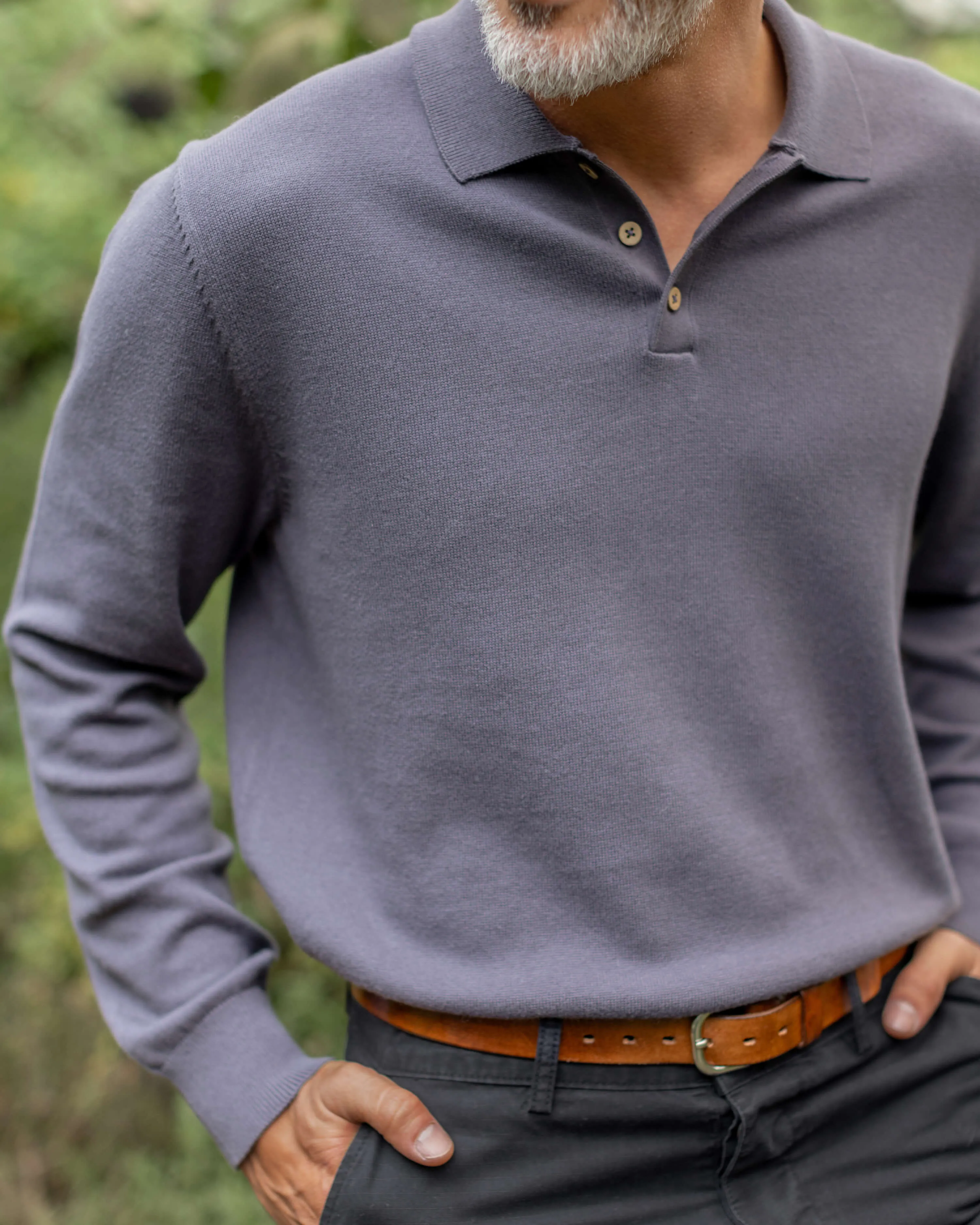 Feather Polo / Ash sold by Alex Crane product image thumbnail 4