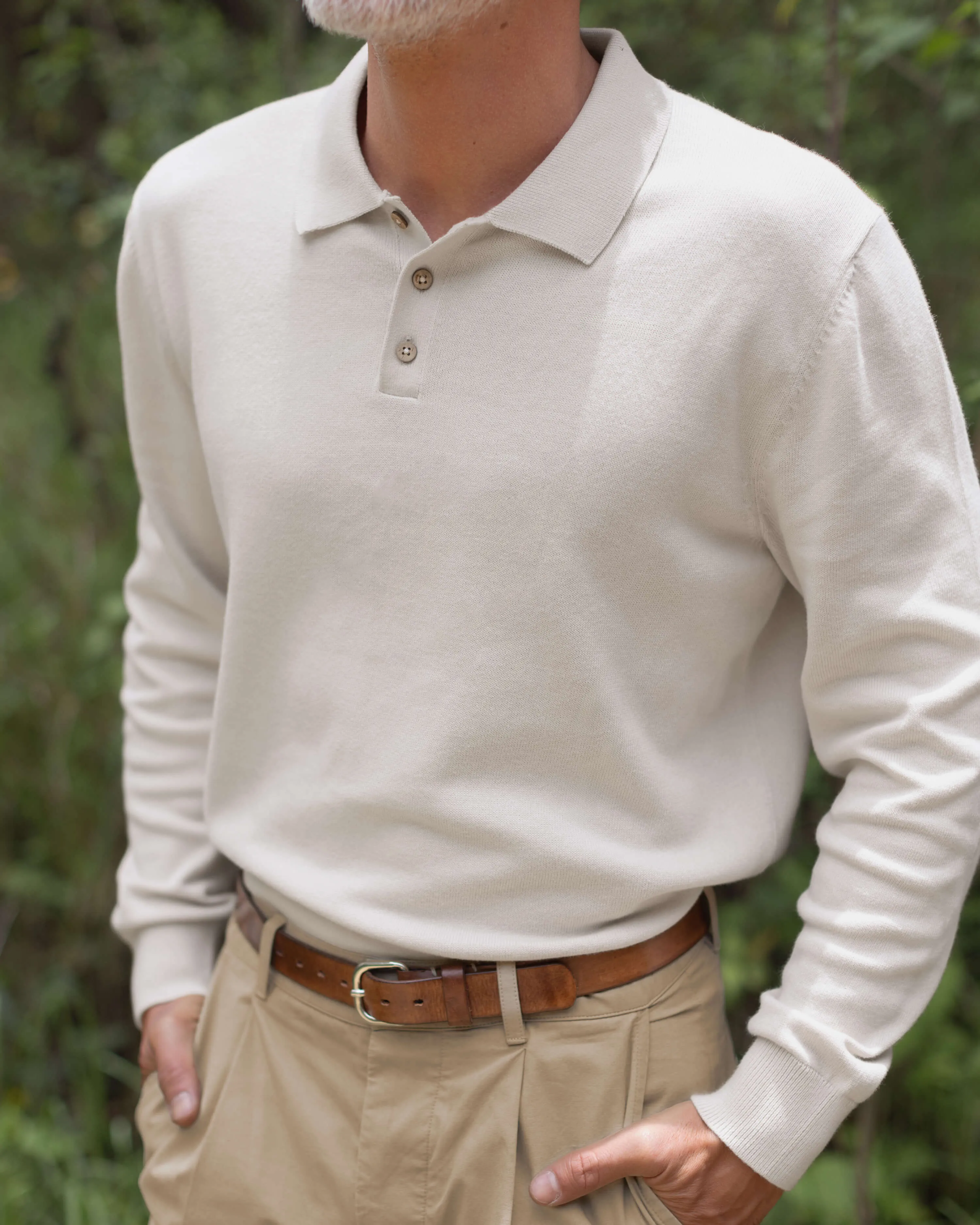 Feather Polo / Cream sold by Alex Crane product image thumbnail 3