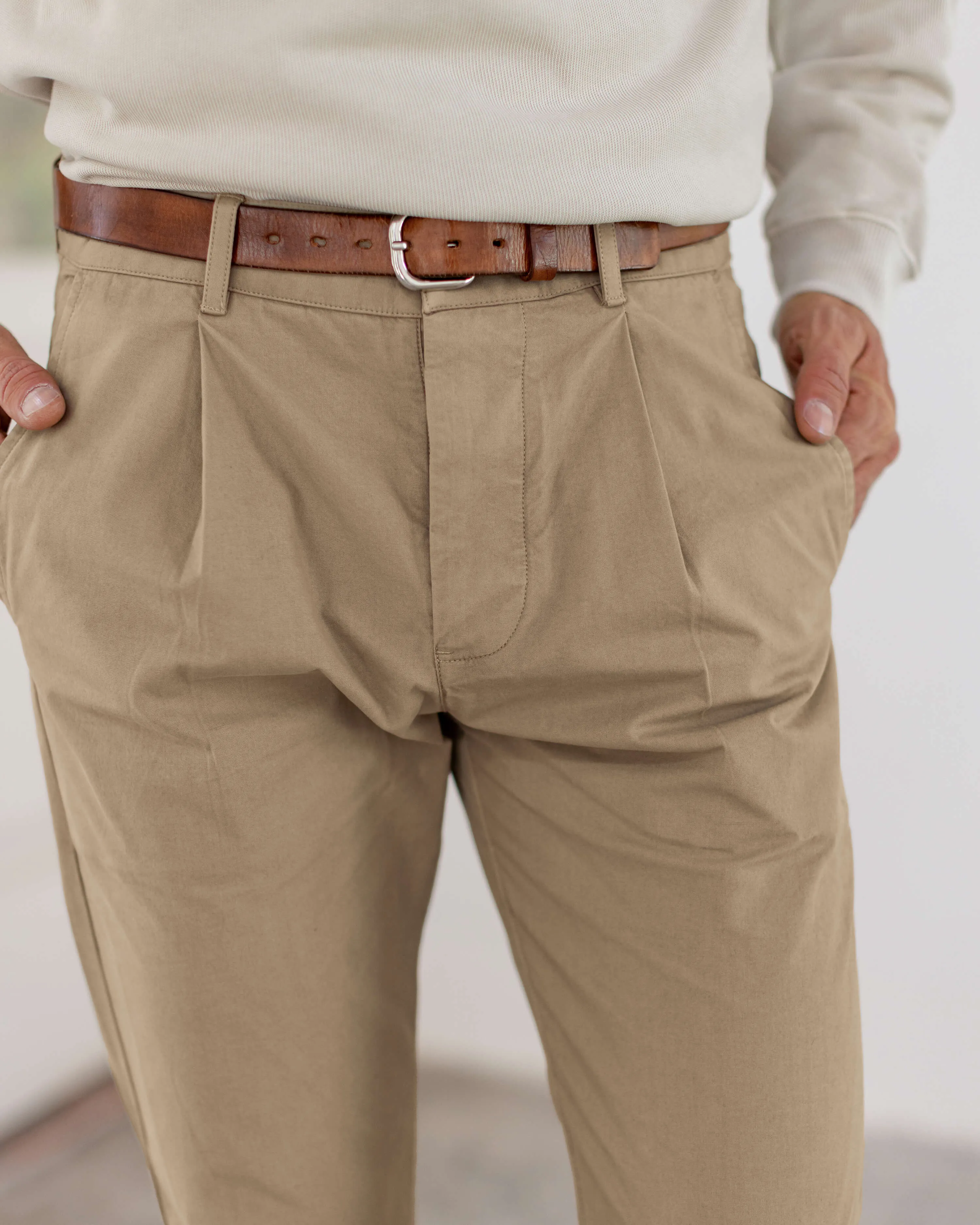 Cotton Alta Trousers / Clay sold by Alex Crane product image thumbnail 3