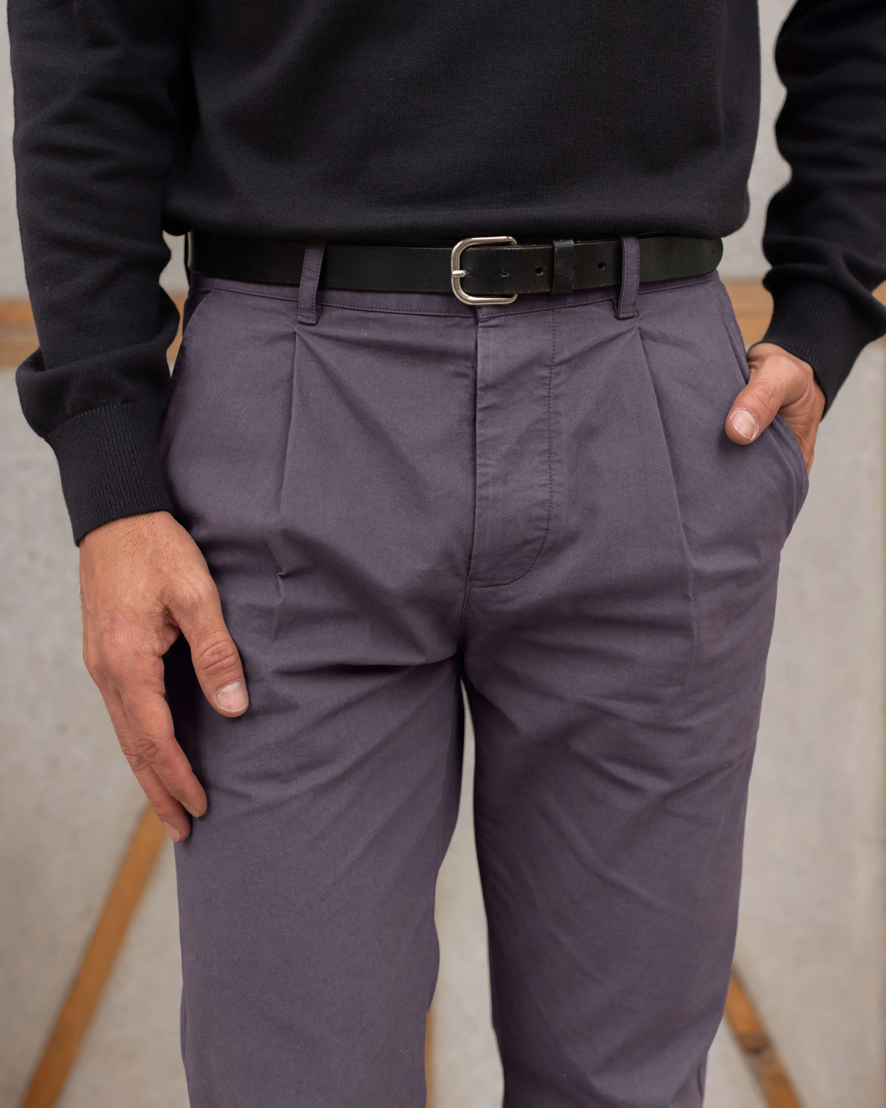 Cotton Alta Trousers / Ash sold by Alex Crane product image thumbnail 3