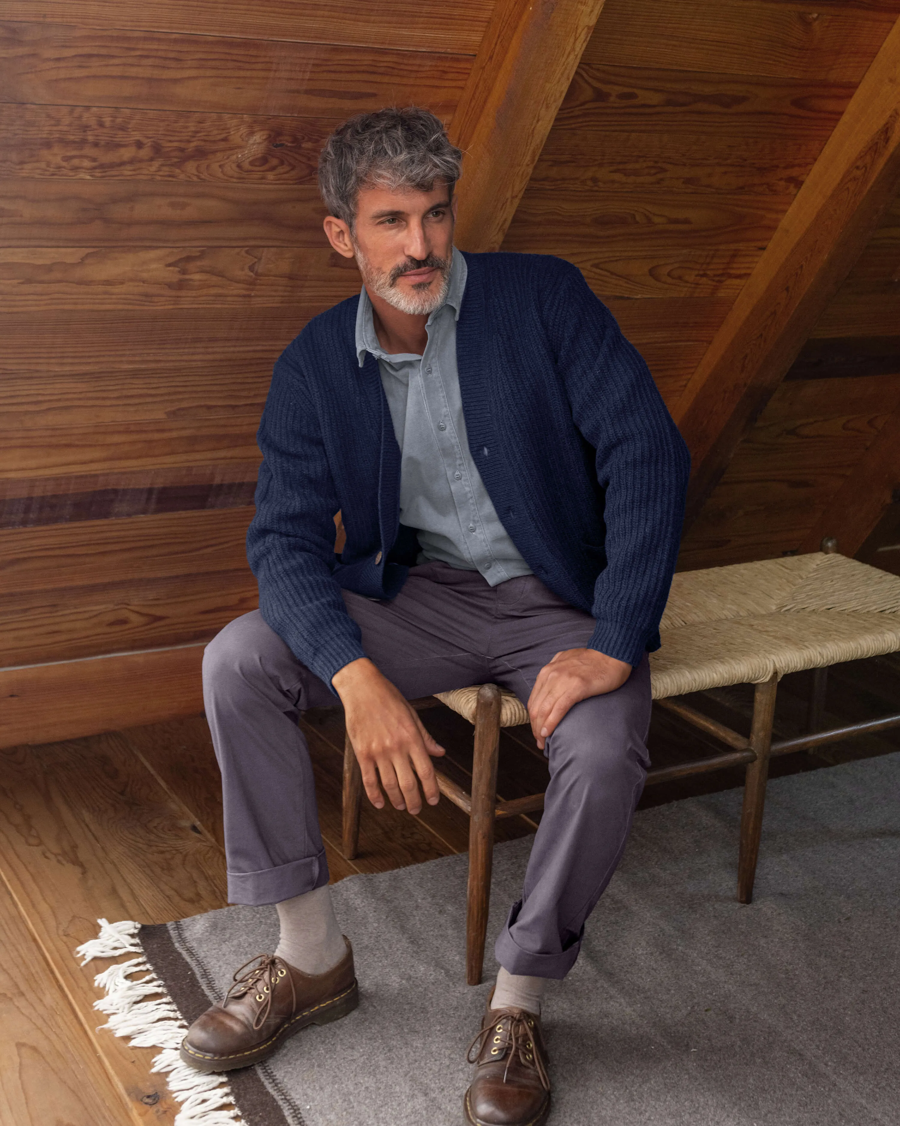 Vale Cardigan / Indigo sold by Alex Crane product image thumbnail 5