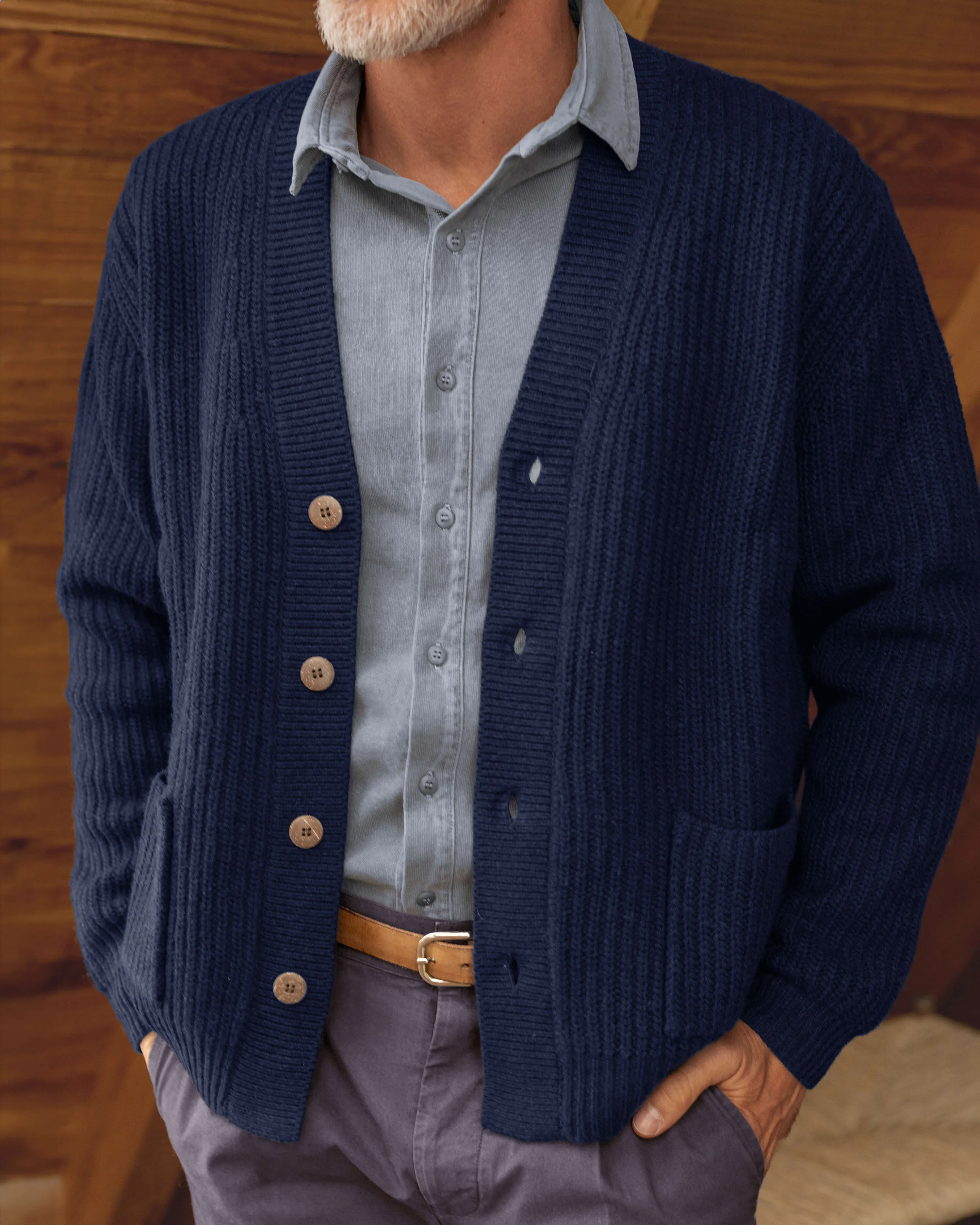 Vale Cardigan / Indigo sold by Alex Crane product image thumbnail 2