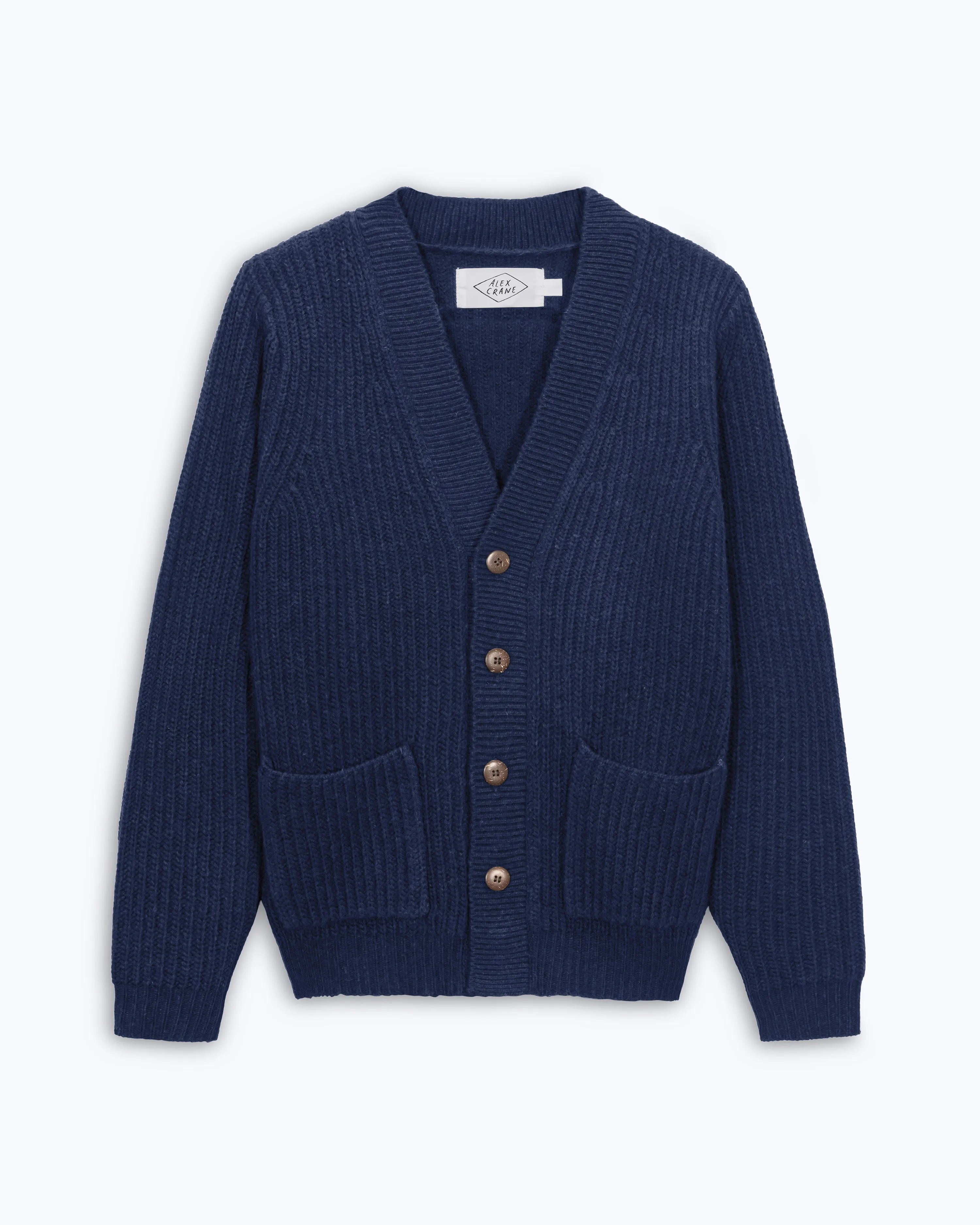 Vale Cardigan / Indigo sold by Alex Crane