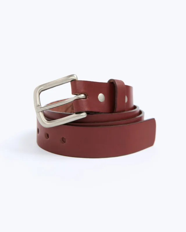 Pilot Leather Belt / Chestnut sold by Alex Crane