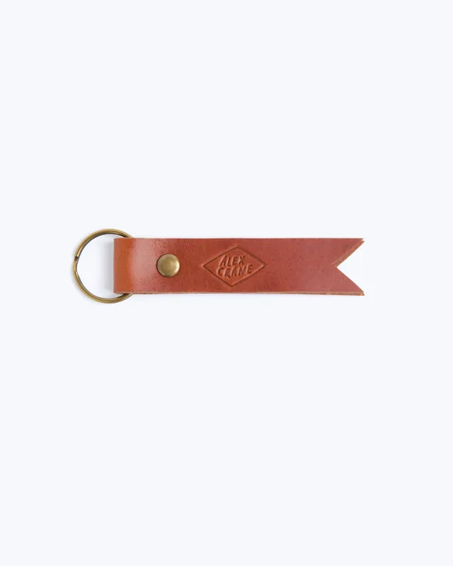 Pilot Leather Keychain / Chestnut sold by Alex Crane