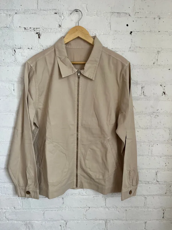 One of One / Zipper Twill Jacket Cream sold by Alex Crane