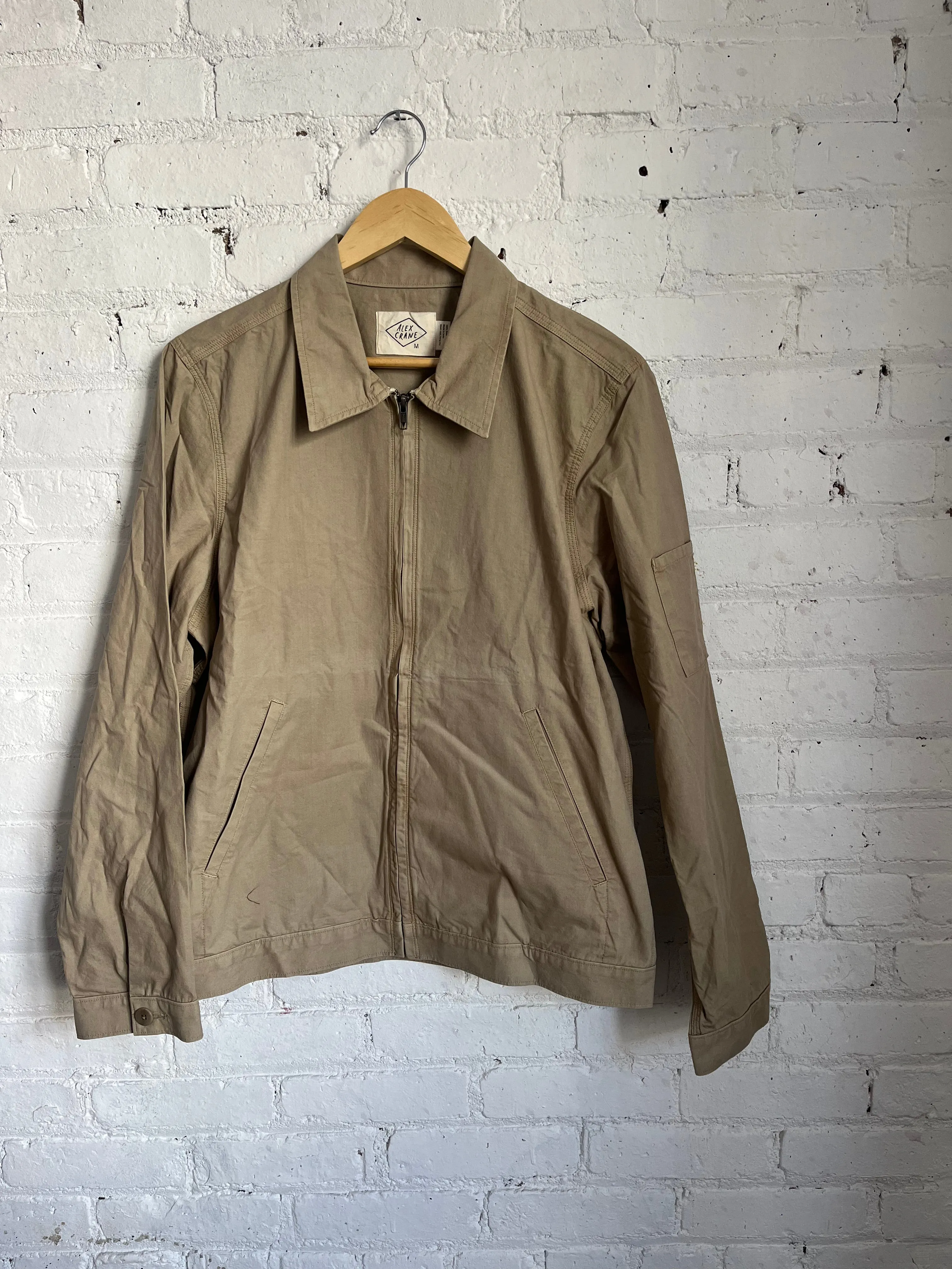 One of One / Zipper Twill Jacket Bronze sold by Alex Crane