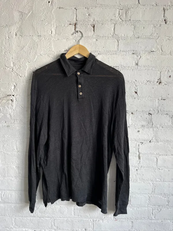 One of One / Long Sleeve Knit Polo Night sold by Alex Crane