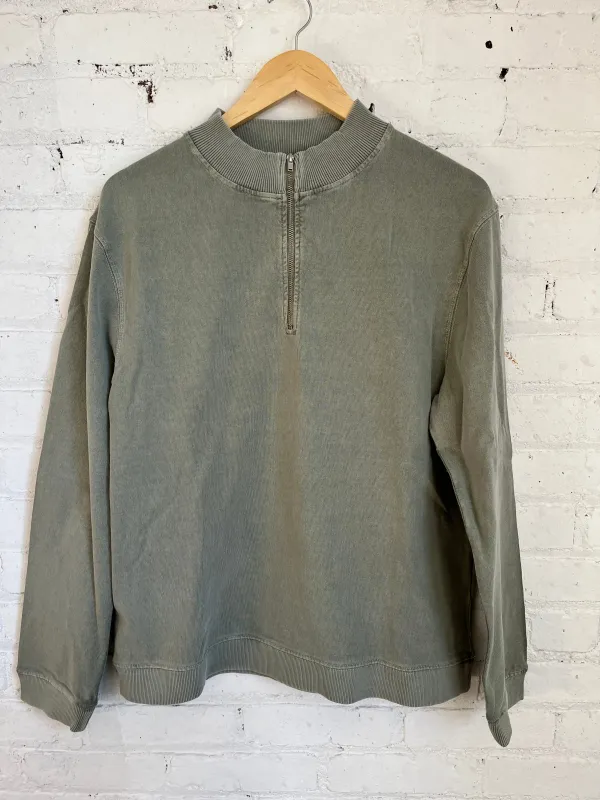 One of One / Jersey Cotton Zipper Pullover Riverstone sold by Alex Crane