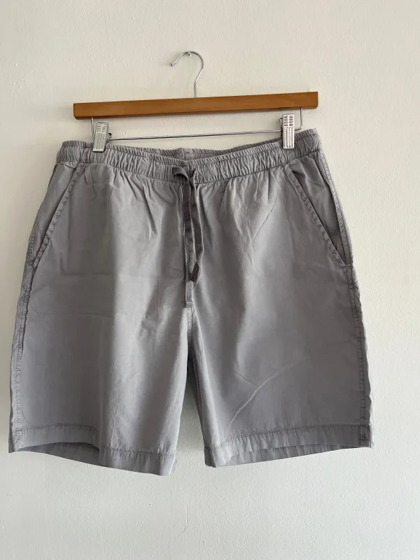 One of One / Featherweight Woven Cotton Bo Short Silver sold by Alex Crane