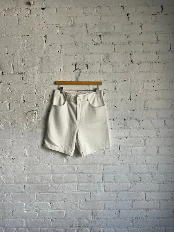 One of One / Knit Cham Shorts Snow Twill sold by Alex Crane