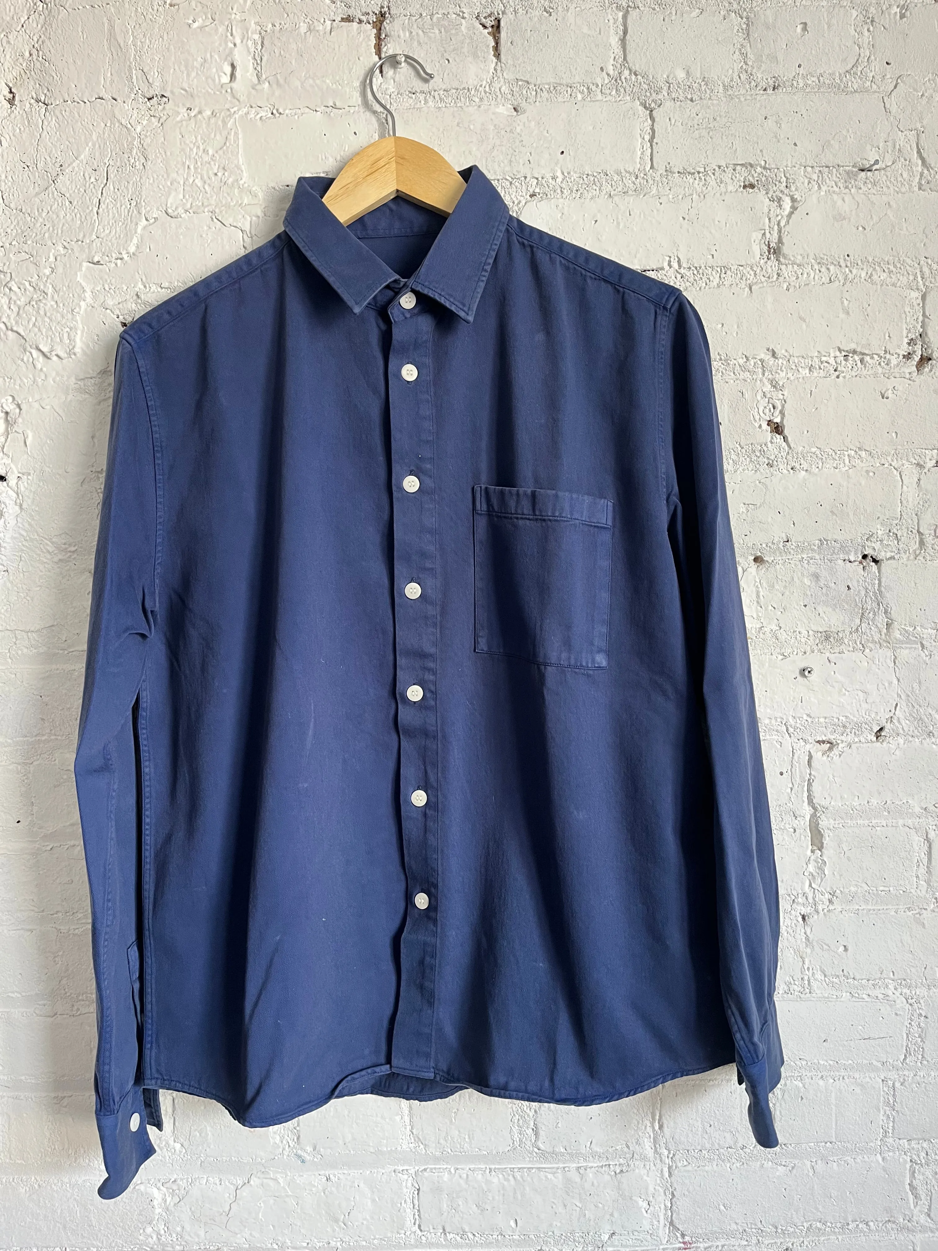 One of One / Cotton Twill Shirt Indigo sold by Alex Crane