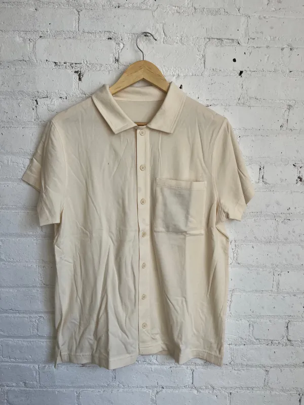 One of One / Cotton Knit Ola Shirt Cream sold by Alex Crane