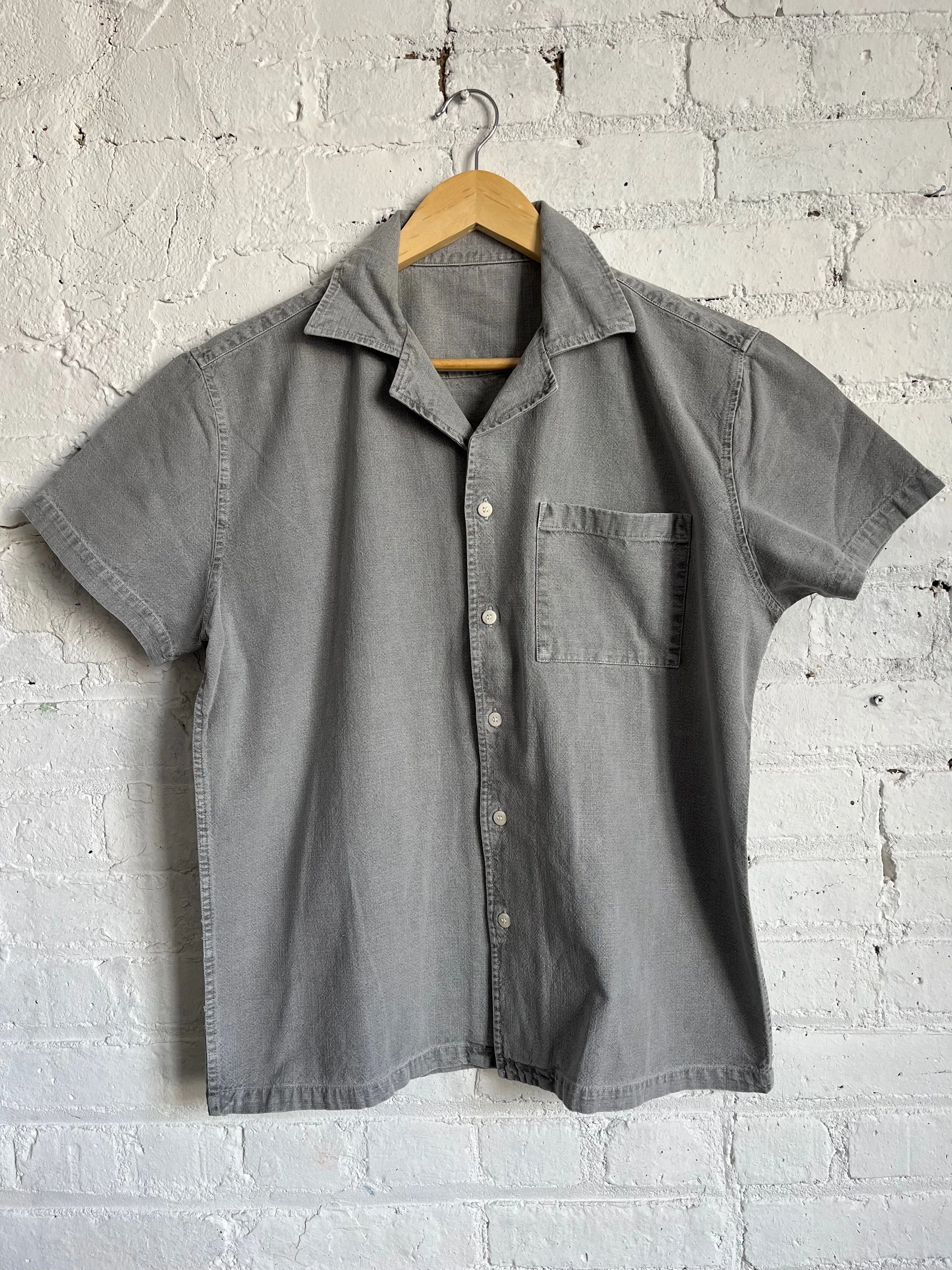One of One / Canvas Camp Collar Shirt Iron Gate sold by Alex Crane