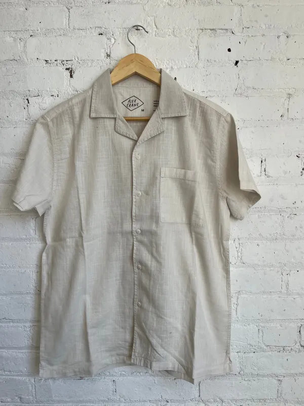 One of One / Air Cotton Camp Collar Shirt Silver sold by Alex Crane