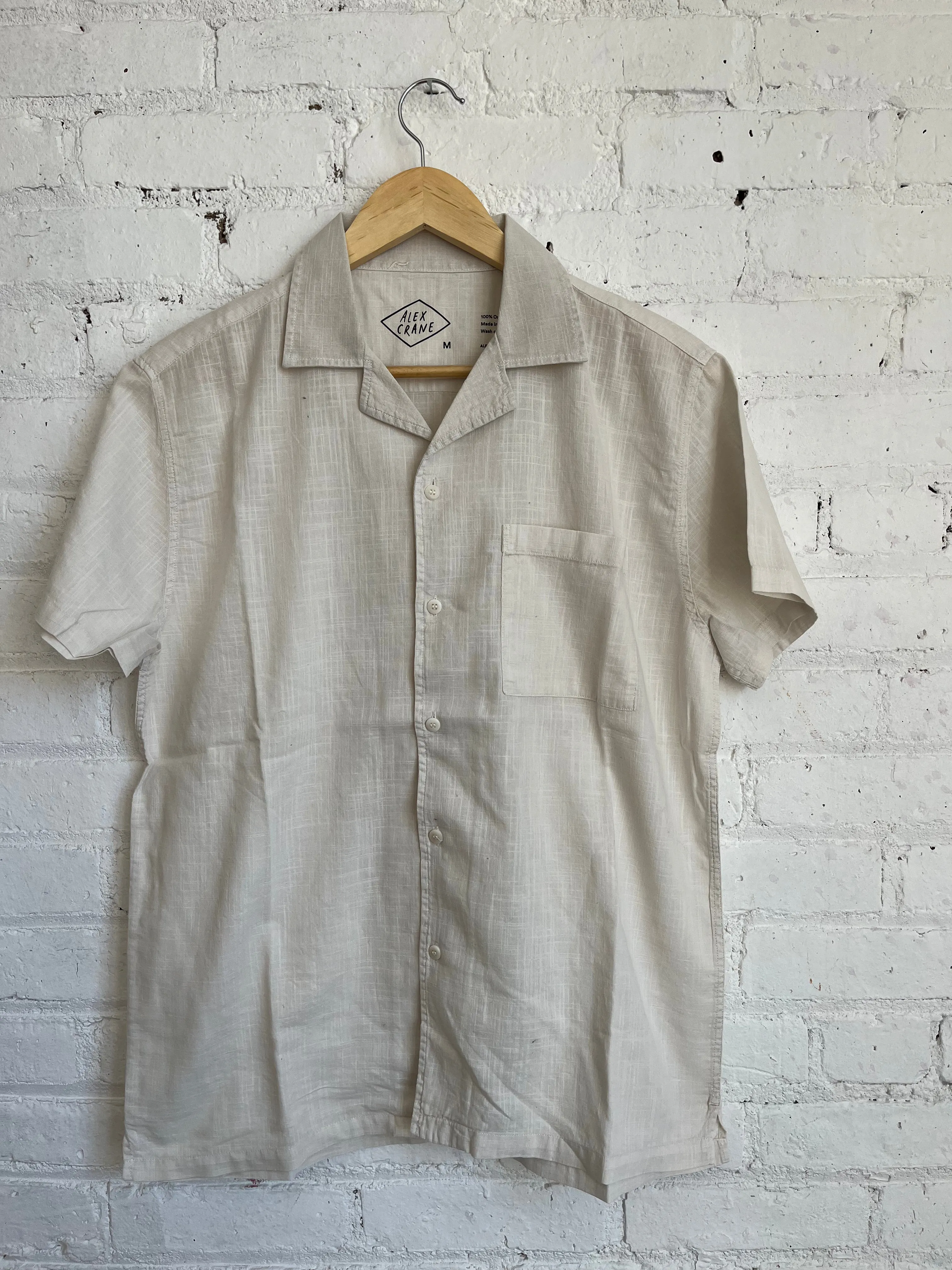 One of One / Air Cotton Camp Collar Shirt Silver sold by Alex Crane