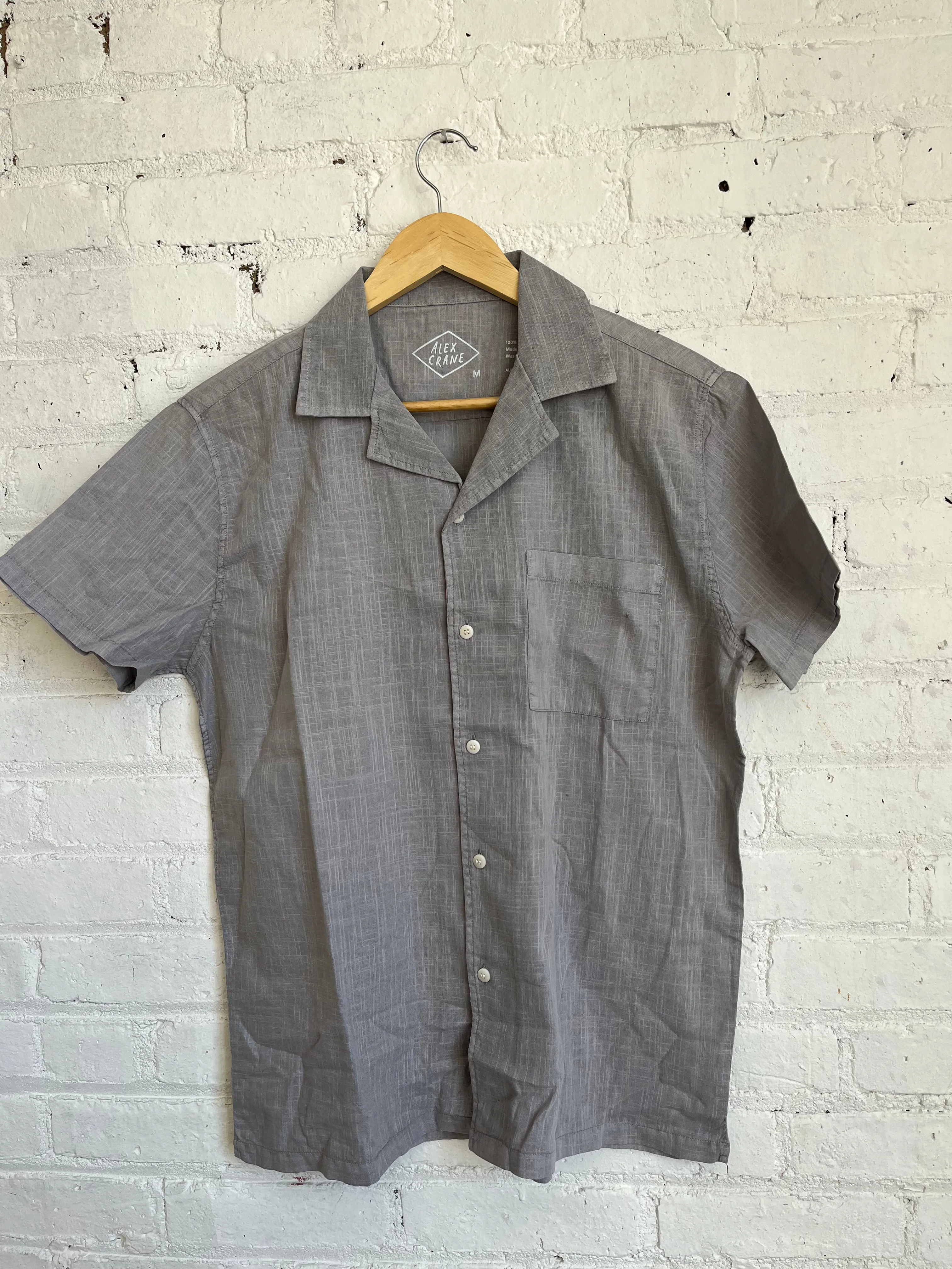One of One / Air Cotton Camp Collar Shirt Iron Gate sold by Alex Crane