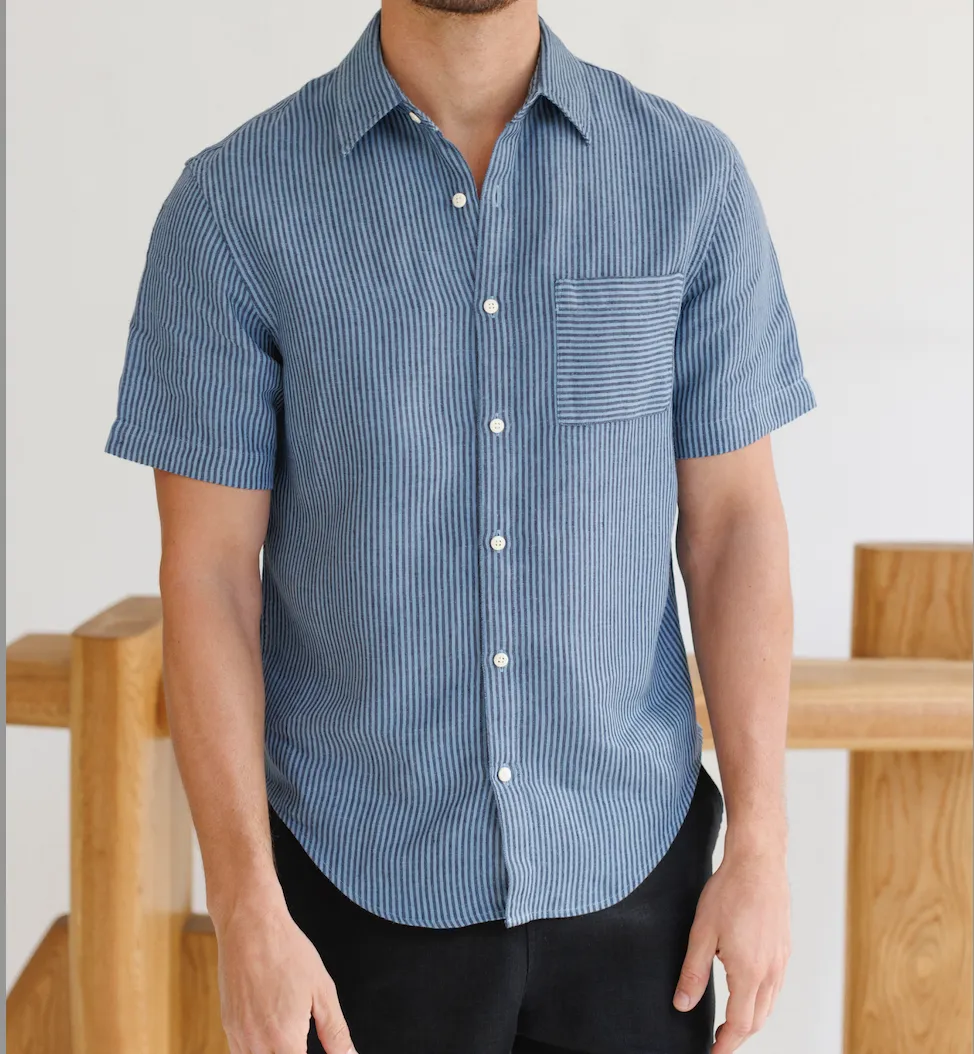 One of One / Ola Shirt Overdye Indigo sold by Alex Crane