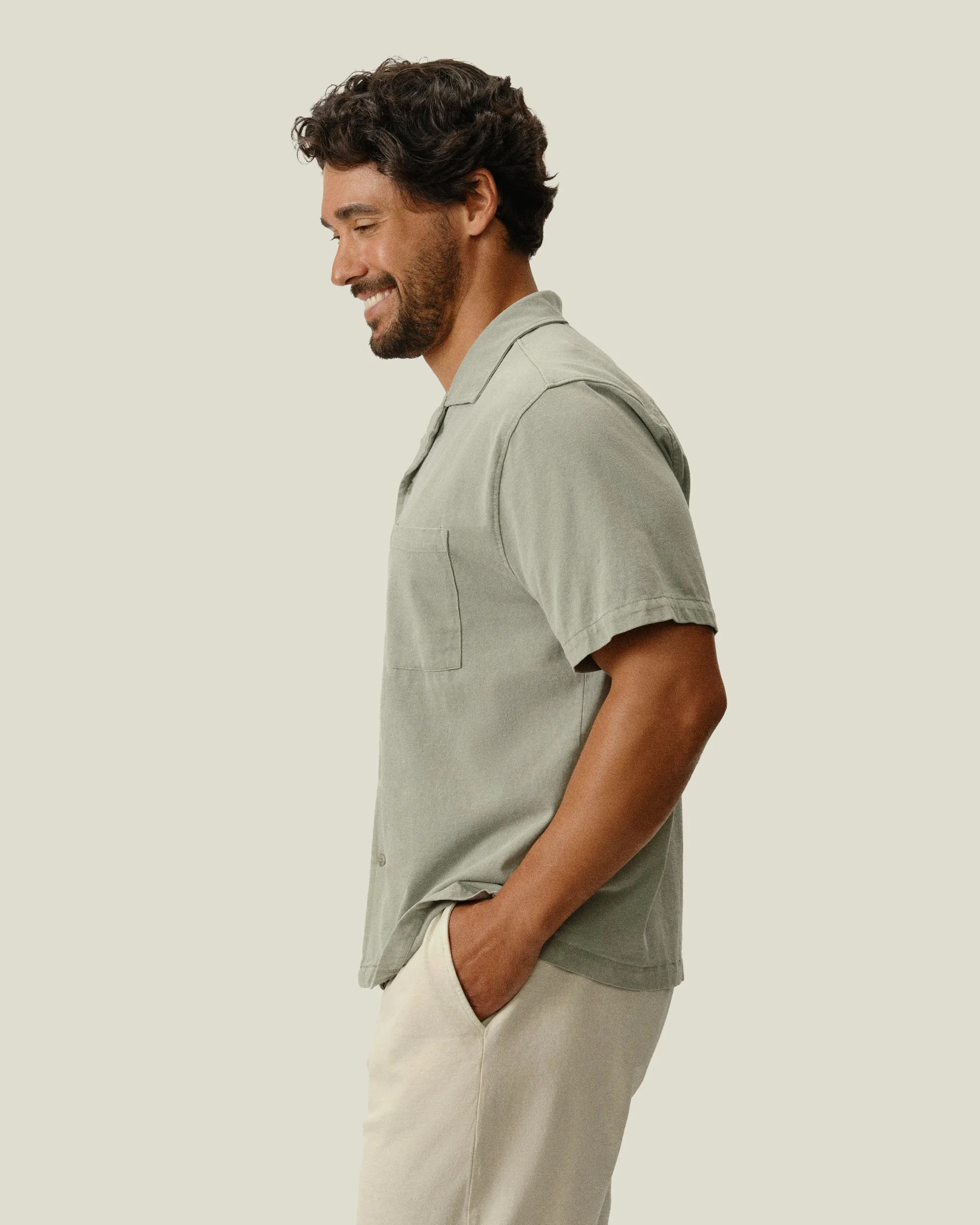 Featherweight Caza Camp Shirt / Riverstone sold by Alex Crane product image thumbnail 4