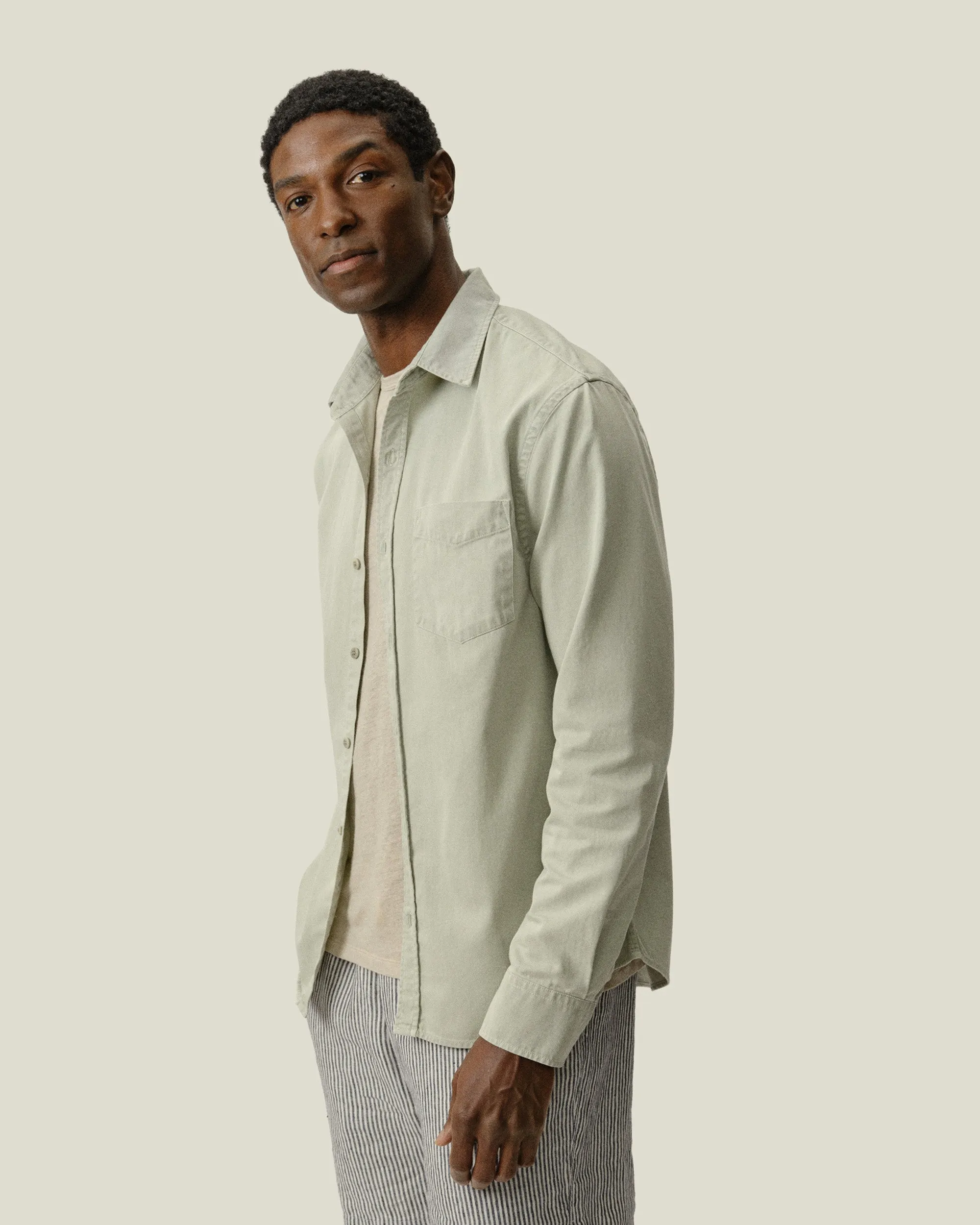 Twill Shirt / Seagrass sold by Alex Crane product image thumbnail 4