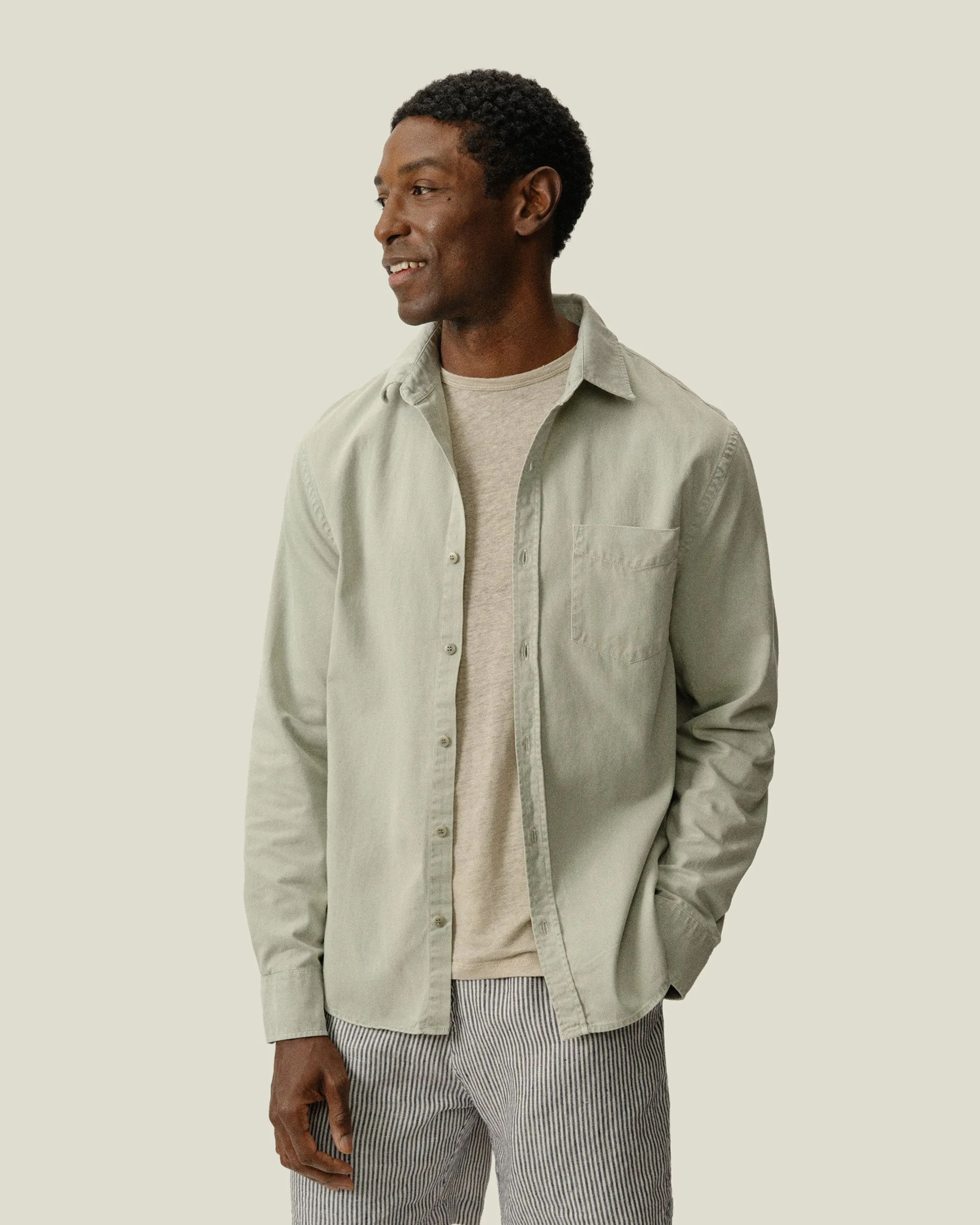 Twill Shirt / Seagrass sold by Alex Crane product image thumbnail 2