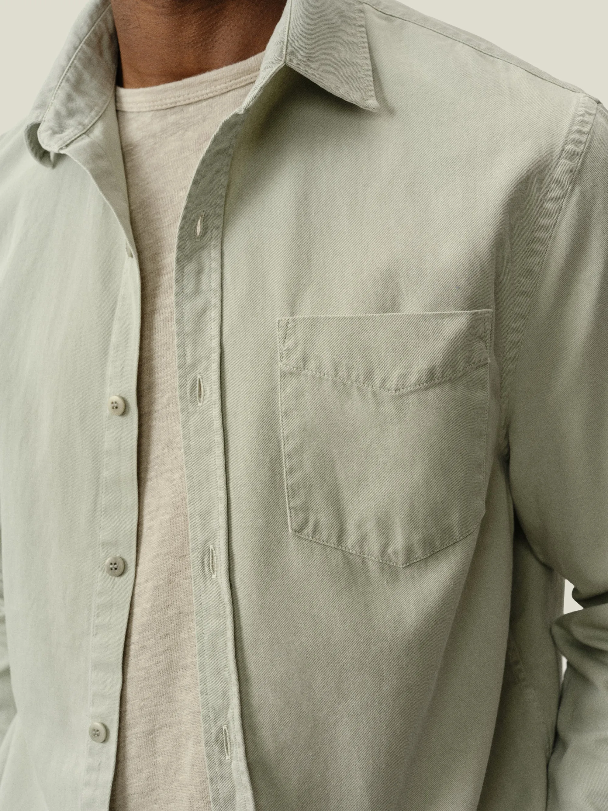 Twill Shirt / Seagrass sold by Alex Crane product image thumbnail 3