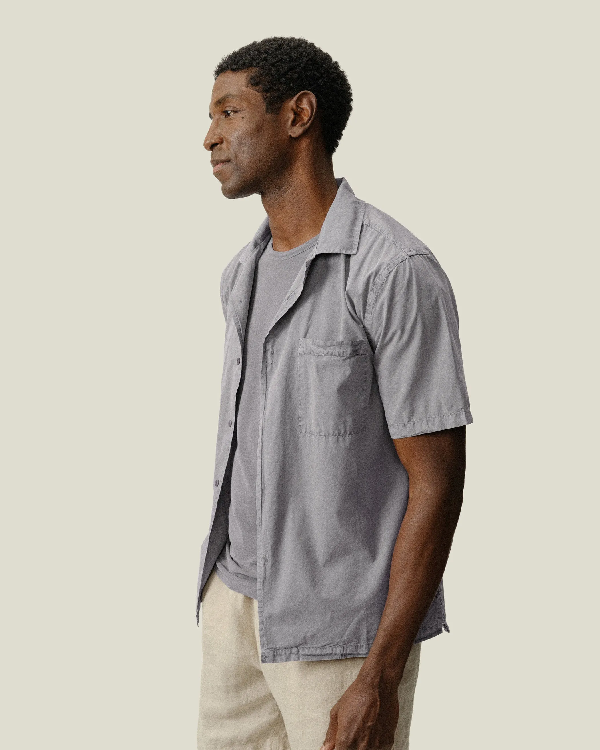 Air Cotton Camp Shirt / Silver sold by Alex Crane product image thumbnail 4