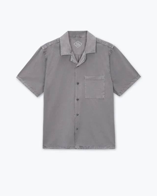 Air Cotton Camp Shirt / Silver made by Alex Crane