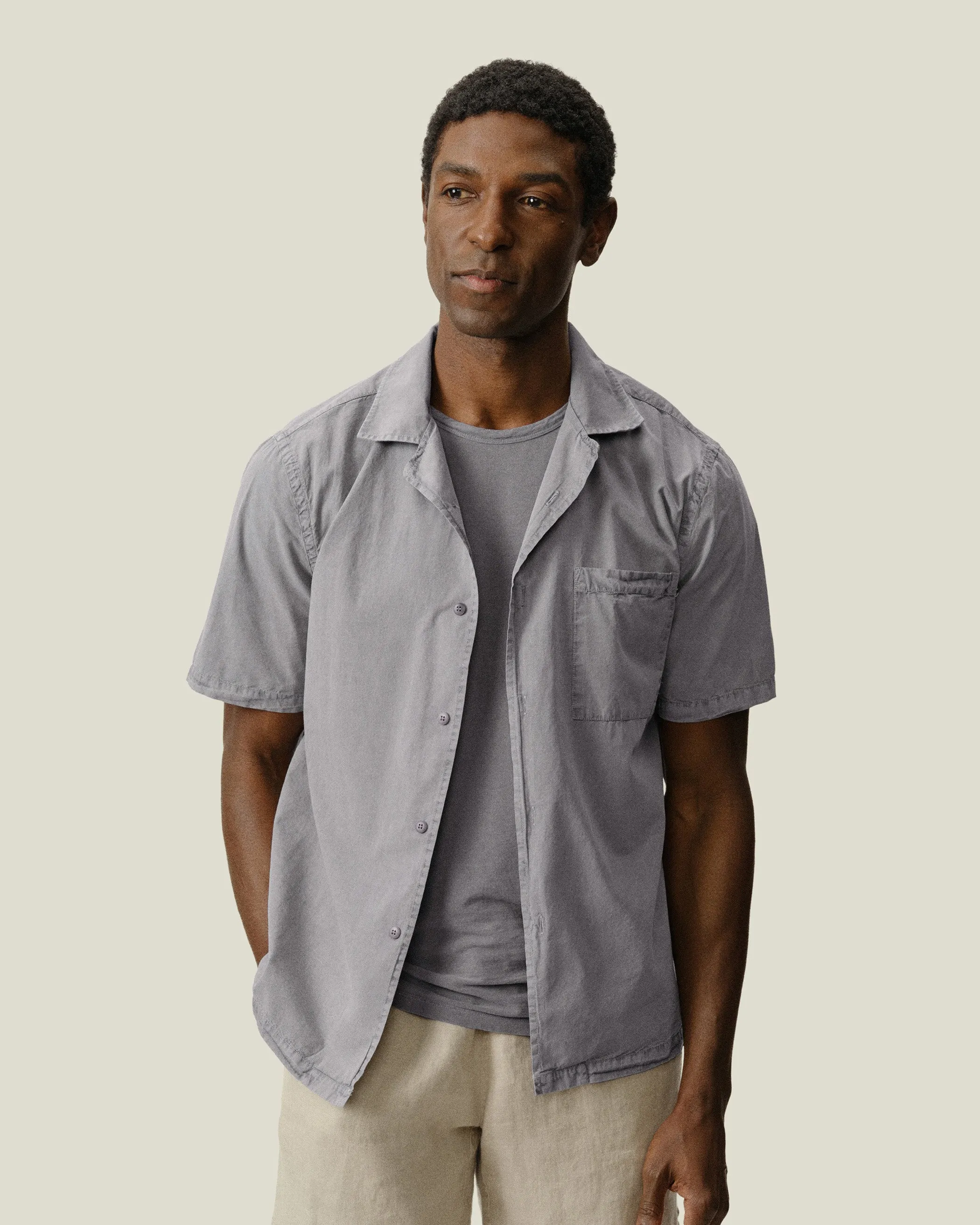 Air Cotton Camp Shirt / Silver sold by Alex Crane product image thumbnail 2