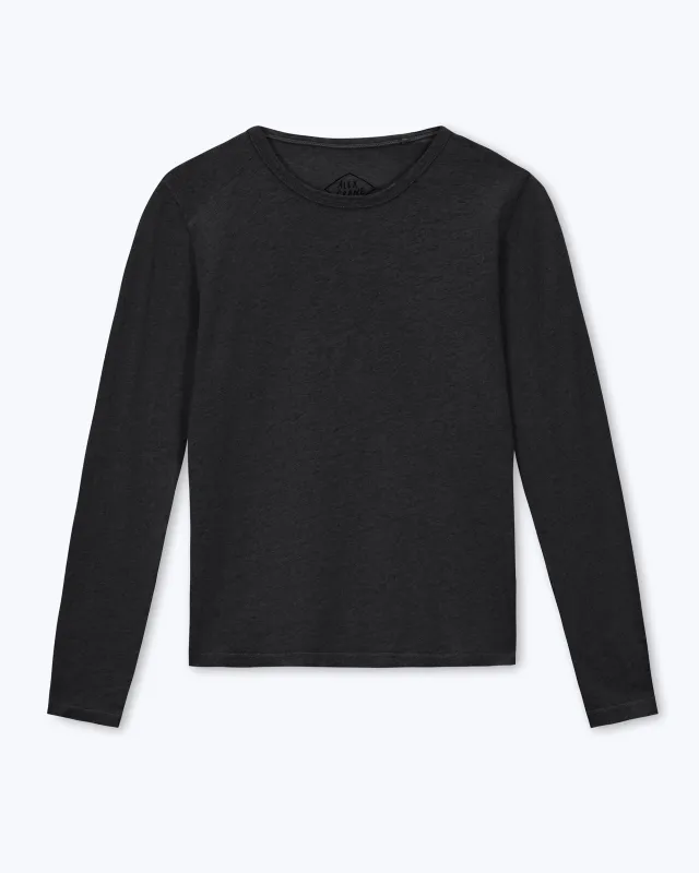 Women's Long Sleeve Sun Tee / Night made by Alex Crane