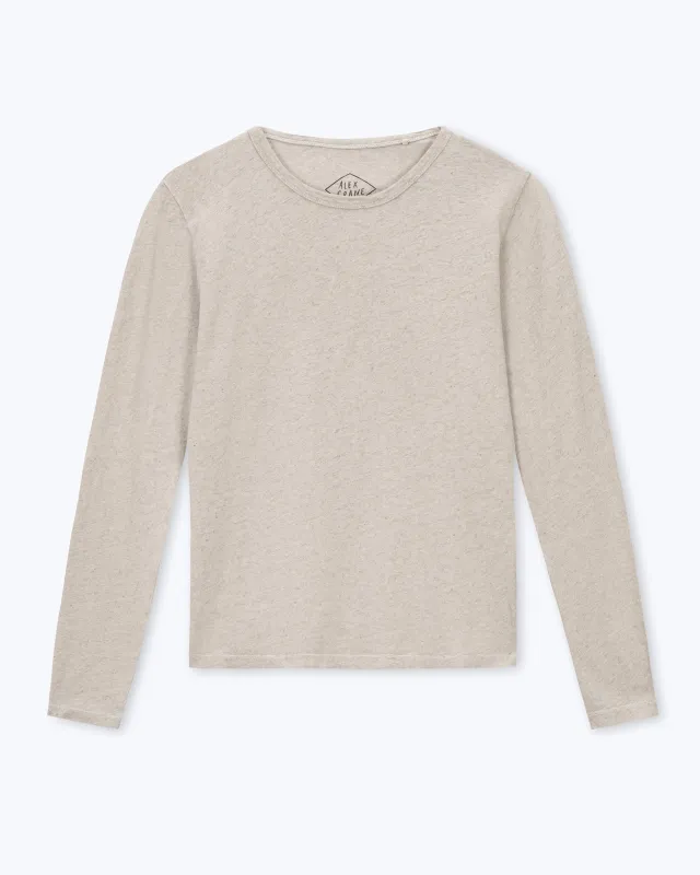 Women's Long Sleeve Sun Tee / Bone made by Alex Crane
