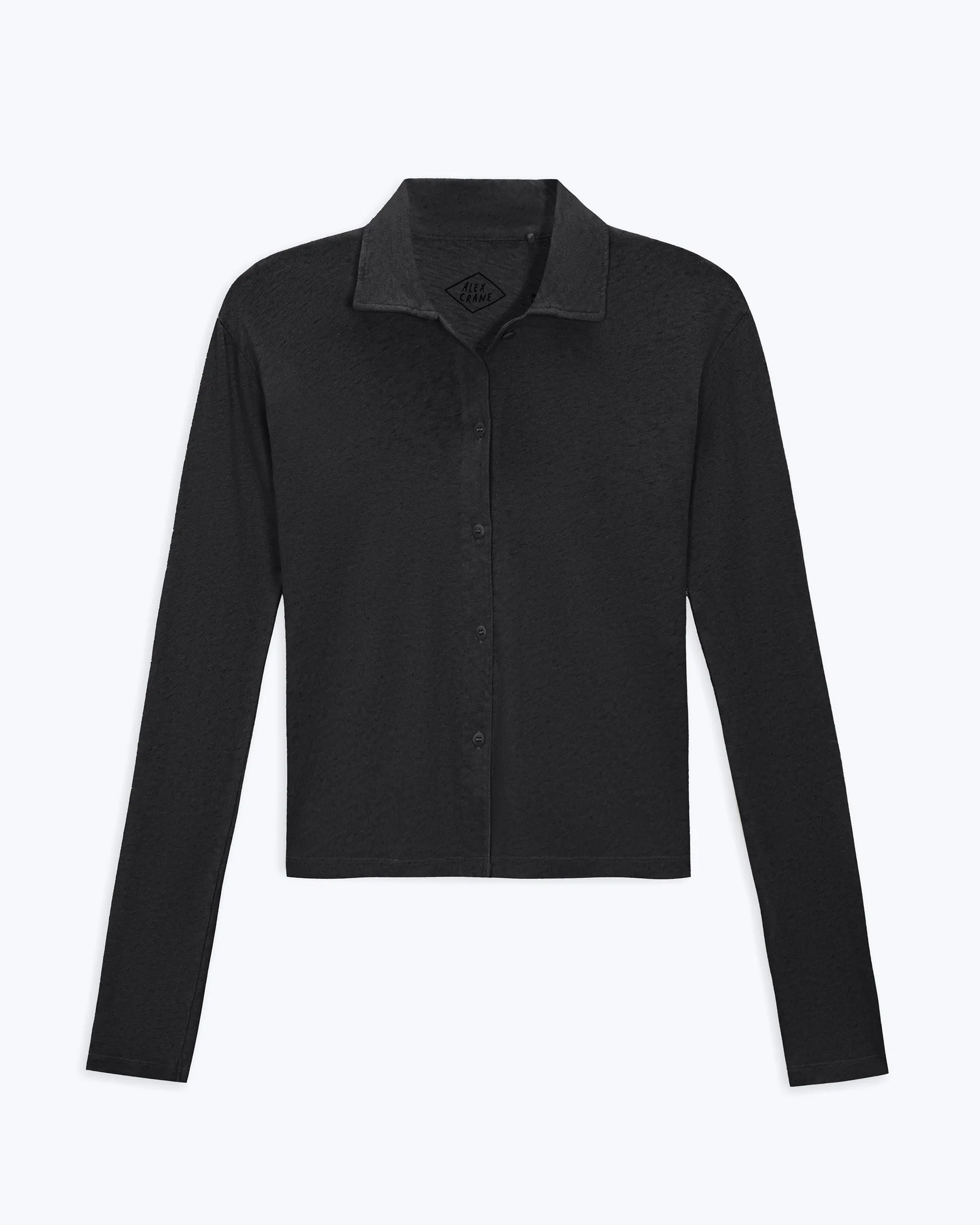 Women's Long Sleeve Knit Ola Shirt / Night sold by Alex Crane