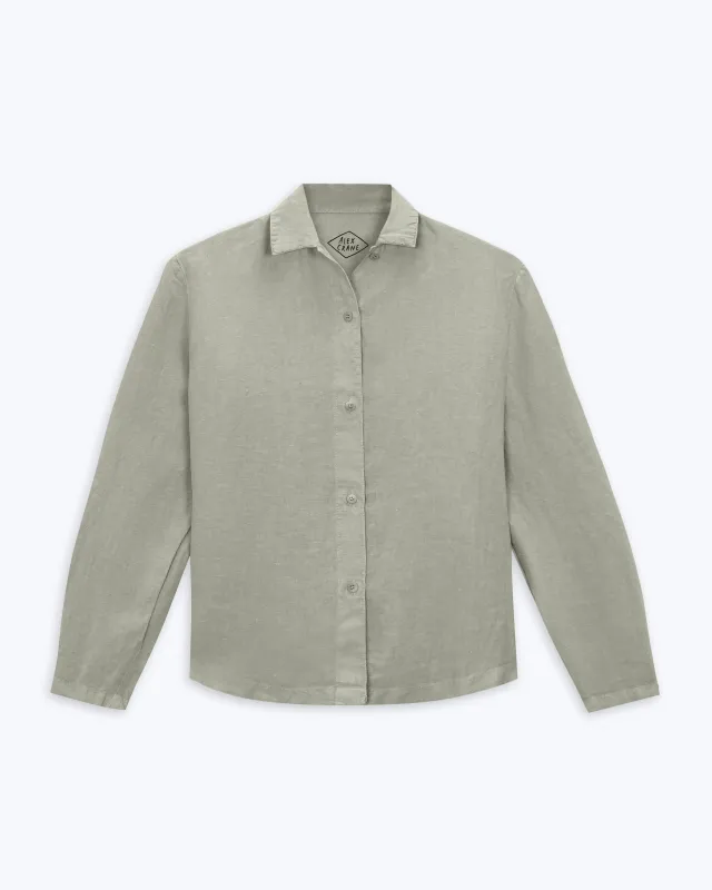 Women's June Button Up / Seagrass made by Alex Crane