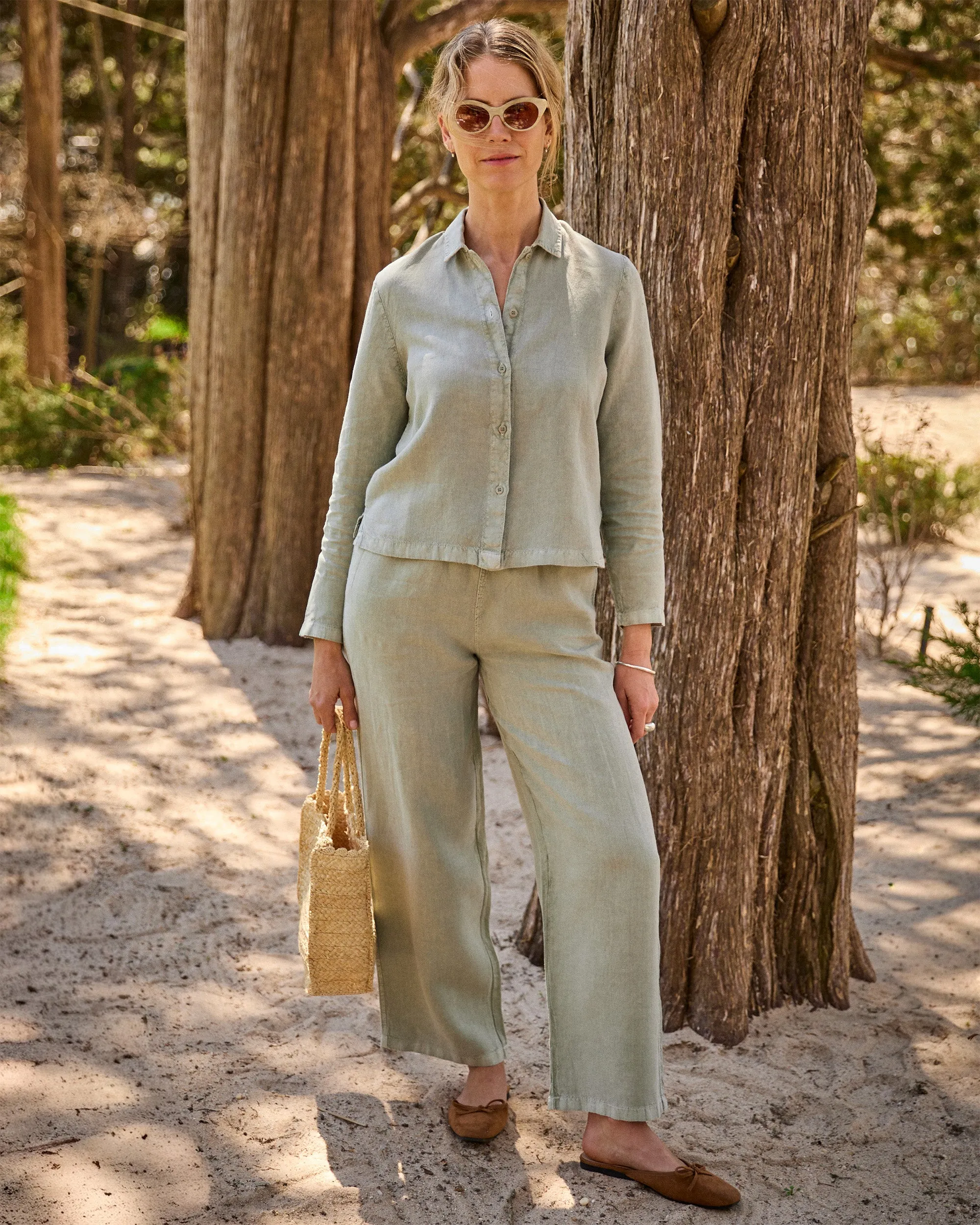 Women's June Button Up / Seagrass sold by Alex Crane product image thumbnail 4