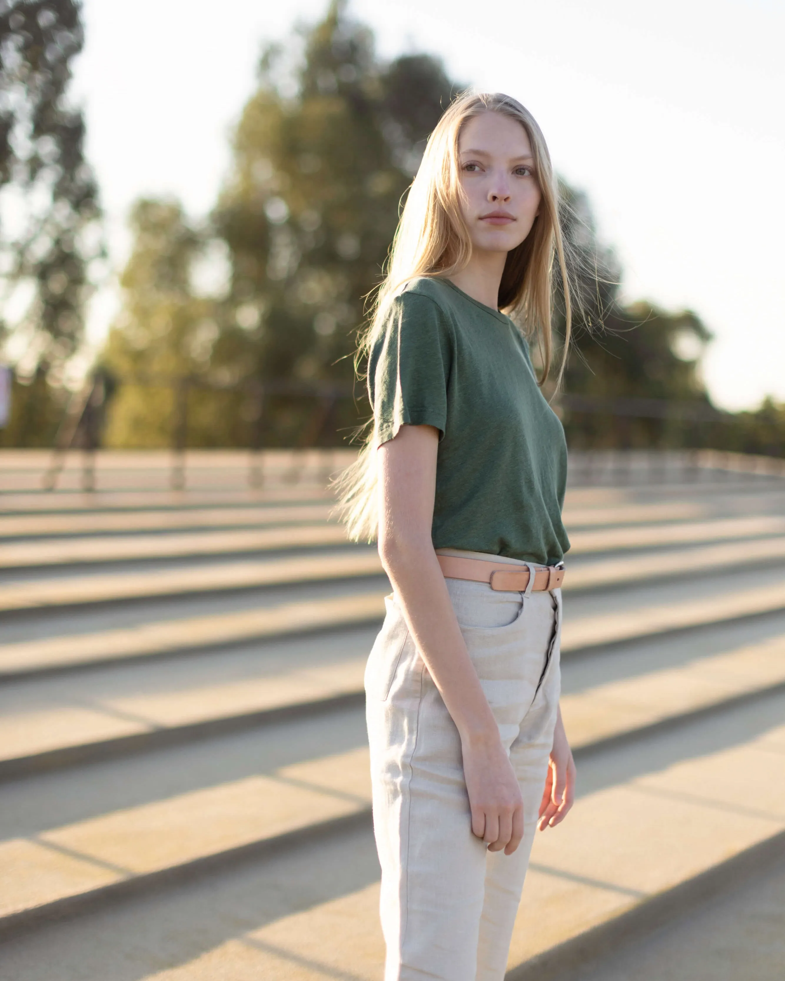 Sun Tee | Pine sold by Alex Crane product image thumbnail 3