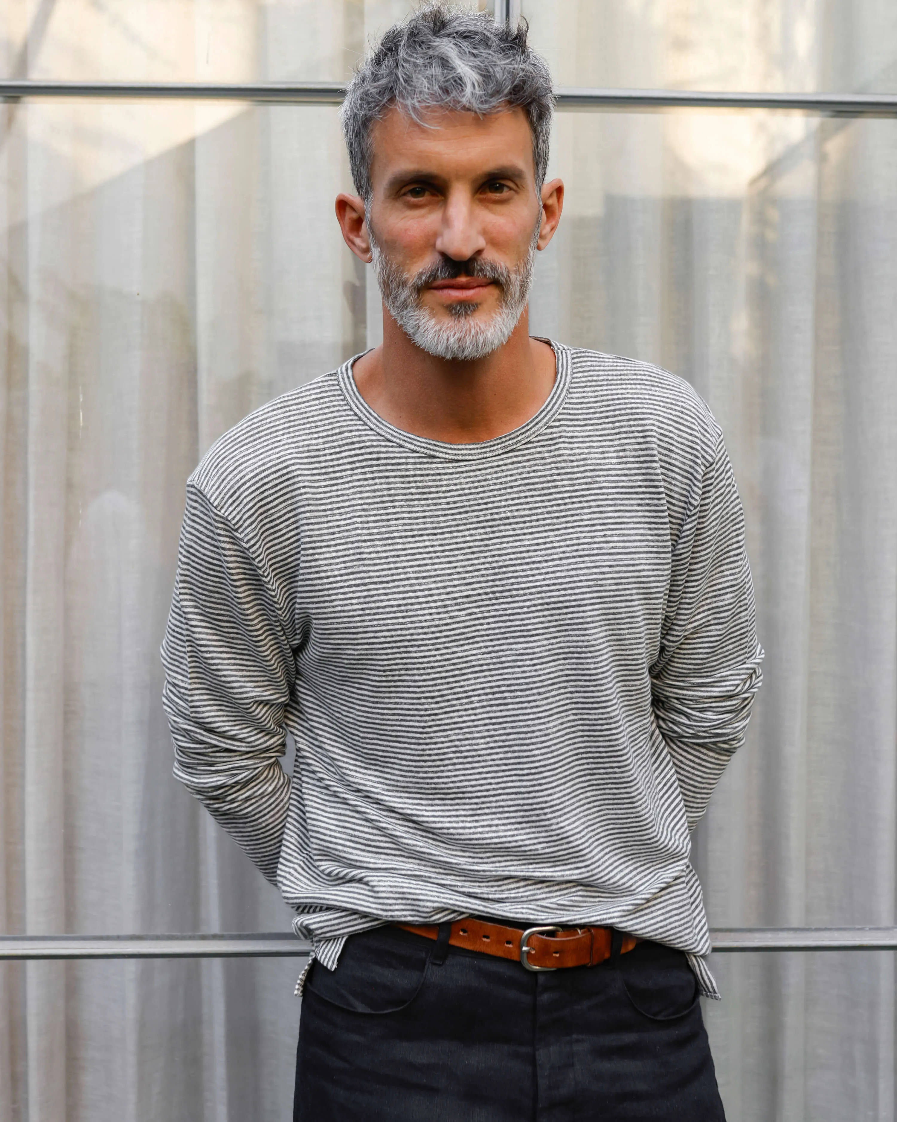 Long Sleeve Sun Tee / Lines sold by Alex Crane product image thumbnail 4