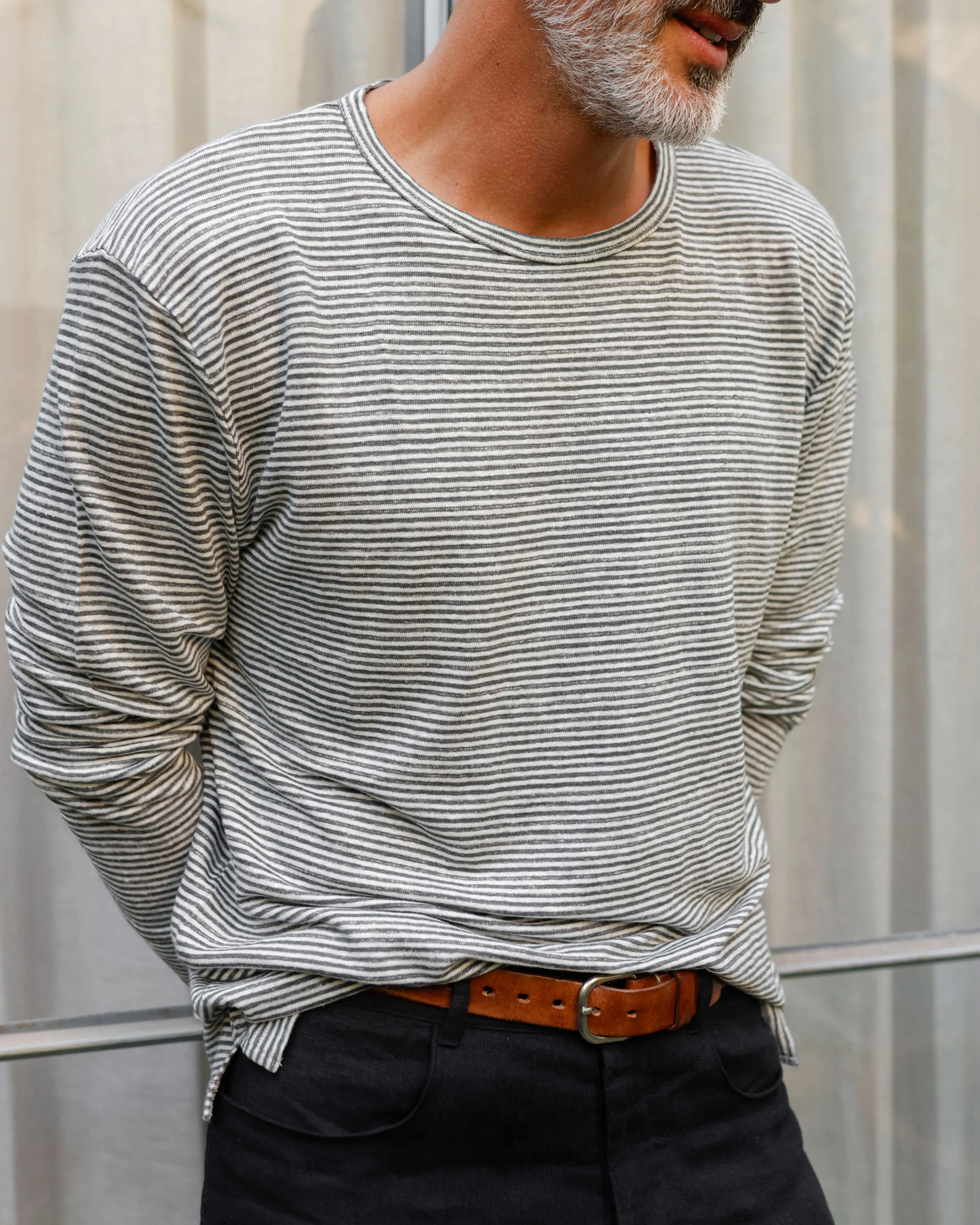 Long Sleeve Sun Tee / Lines sold by Alex Crane product image thumbnail 3