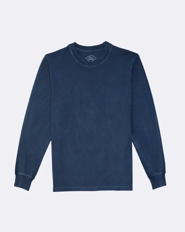 Caza Crewneck / Indigo sold by Alex Crane