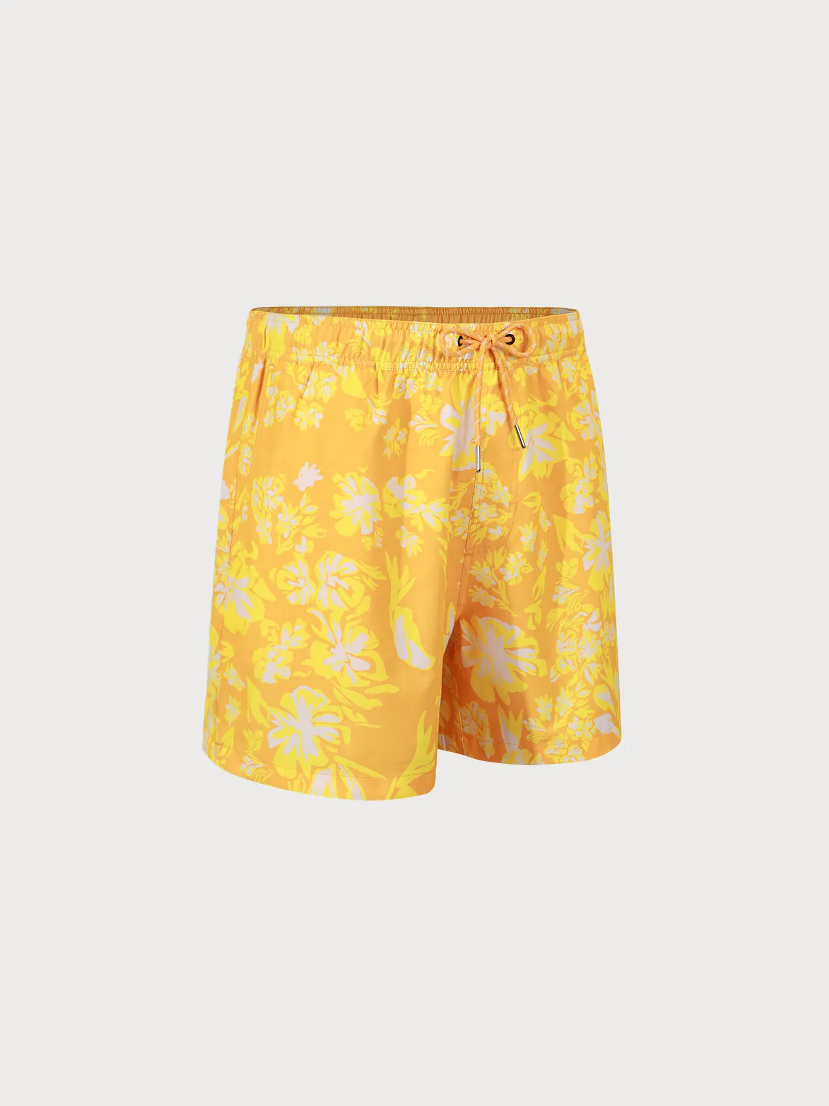 The Yellow Flower Print Beach Swimming Trunks sold by BERLOOK product image thumbnail 2