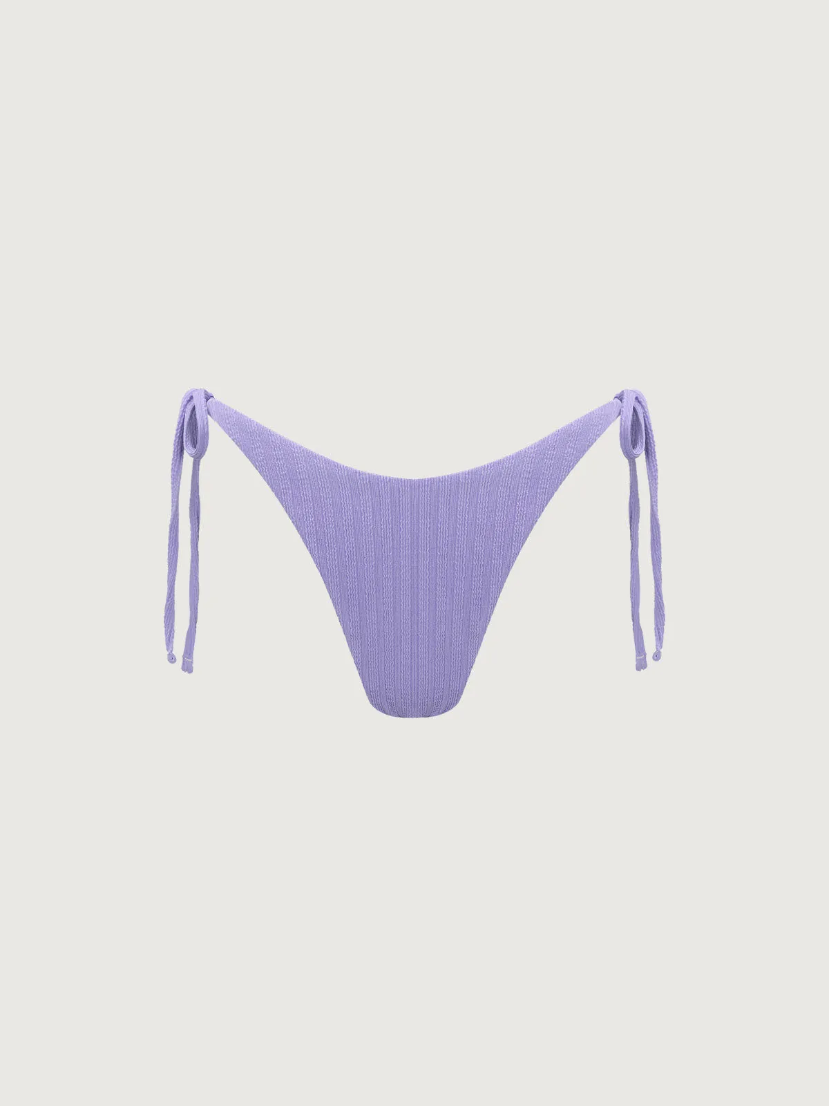 Purple Textured Tie Bikini Bottom sold by BERLOOK product image thumbnail 5