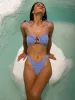 Blue Jacquard Bikini Bottom sold by BERLOOK