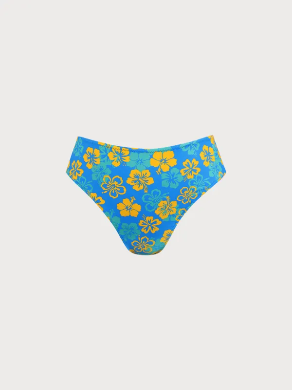 Floral Mid Cut Leg Plus Size Bikini Bottom sold by BERLOOK