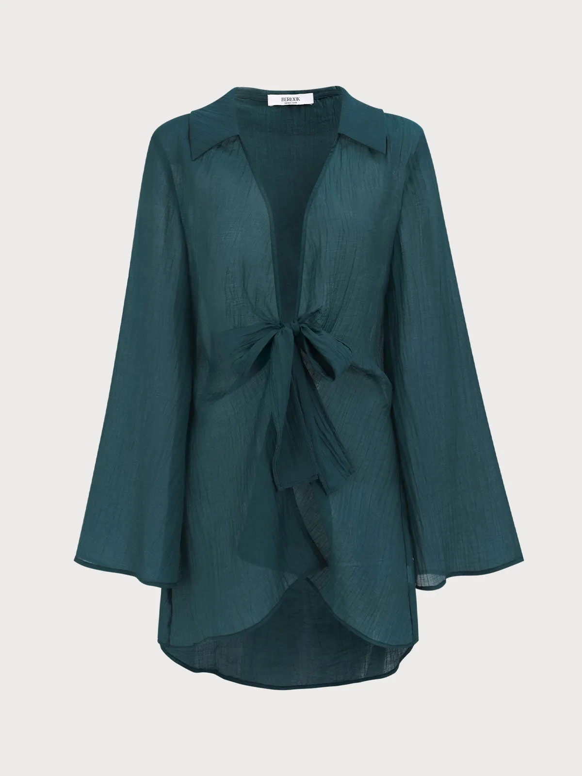 Malachite Green Blouse Cover-Up sold by BERLOOK