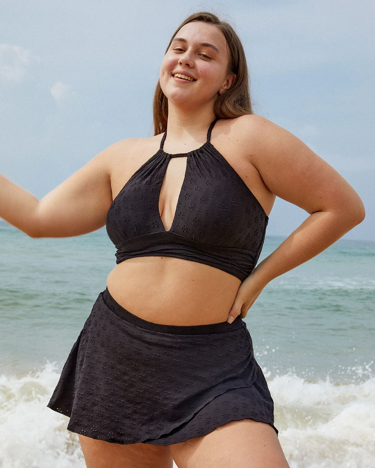 Floral Cutout Plus Size Tankini Top sold by BERLOOK product image thumbnail 5