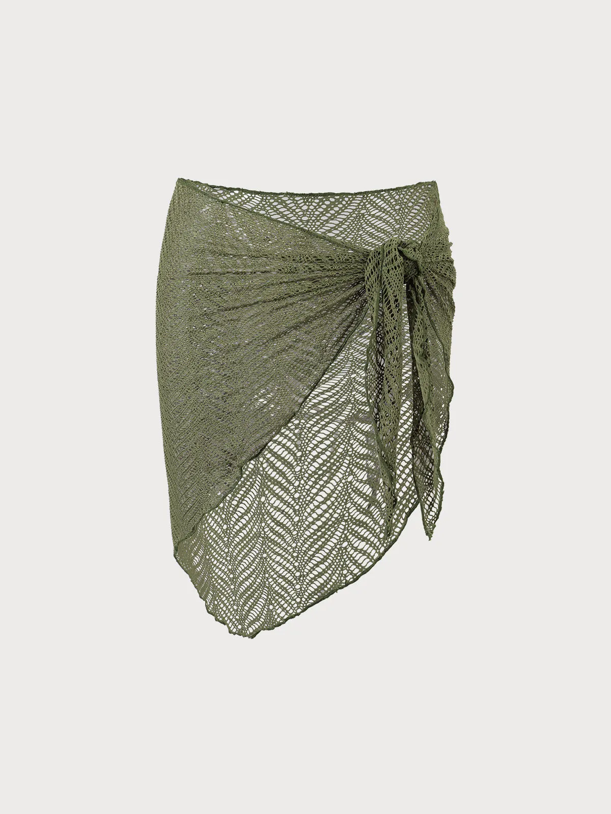 Army Green Crochet Cover-Up Skirt sold by BERLOOK product image thumbnail 5