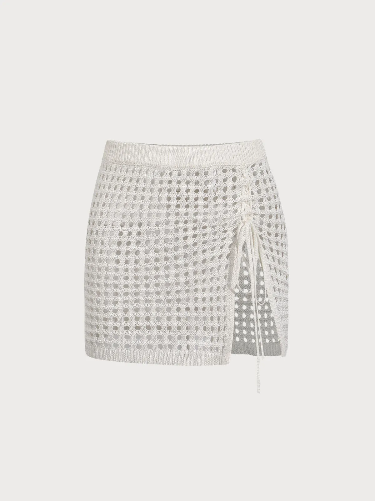 White Crochet Cover up Skirt sold by BERLOOK product image thumbnail 5