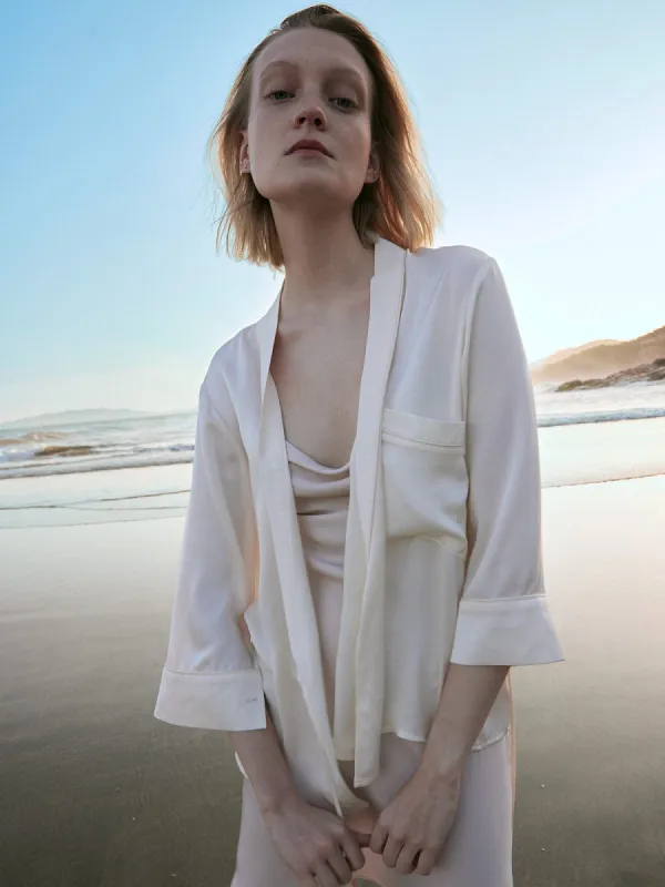 Pocket Wrap Blouse sold by BERLOOK