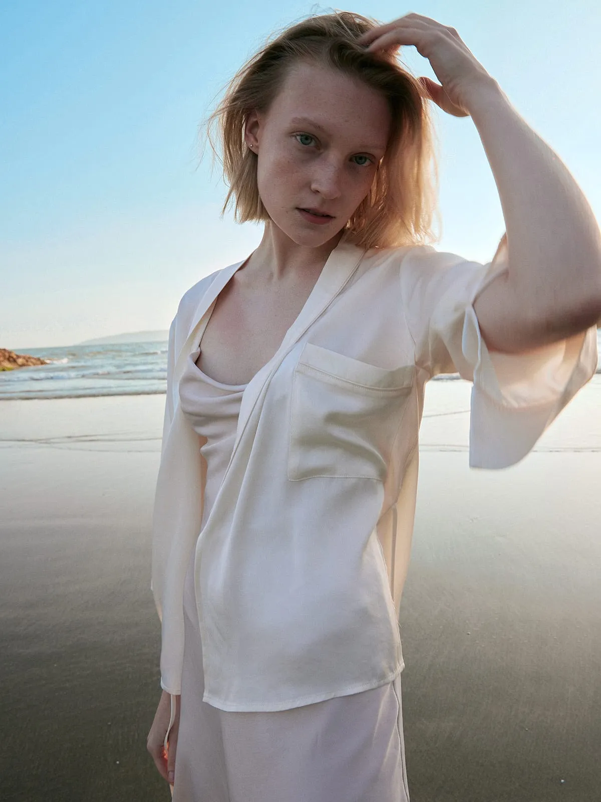 Pocket Wrap Blouse sold by BERLOOK product image thumbnail 3