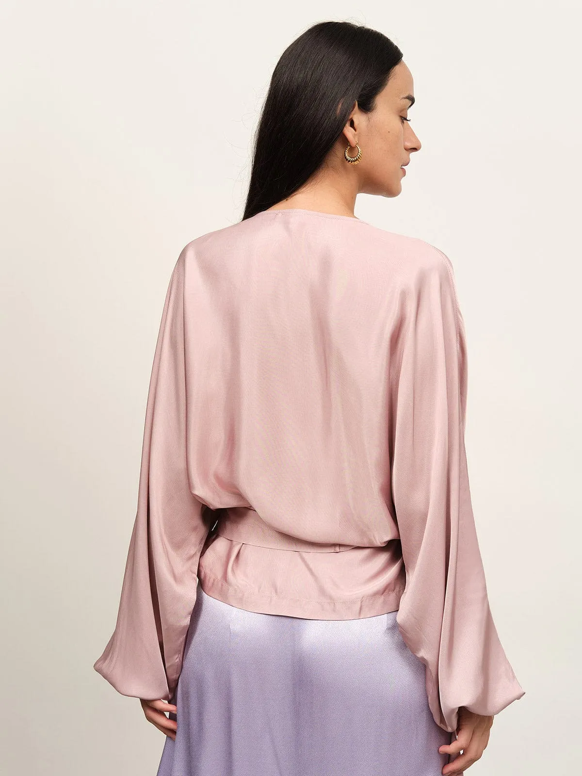 V Neck Wrap Blouse sold by BERLOOK product image thumbnail 5