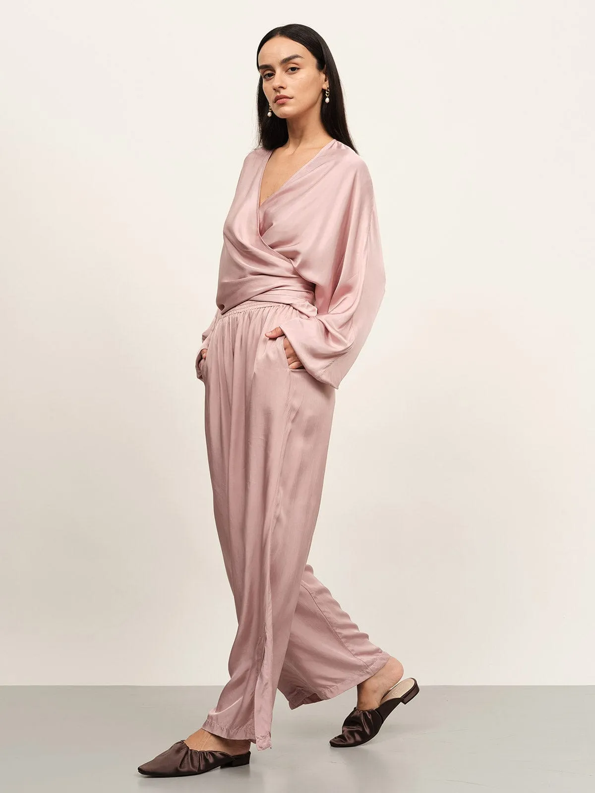 V Neck Wrap Blouse sold by BERLOOK product image thumbnail 2
